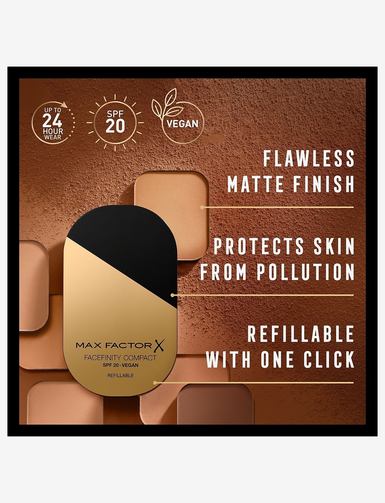 Max Factor - MAX FACTOR Facefinity refillable compact 006 golden - redo för date night - 006 golden - 4