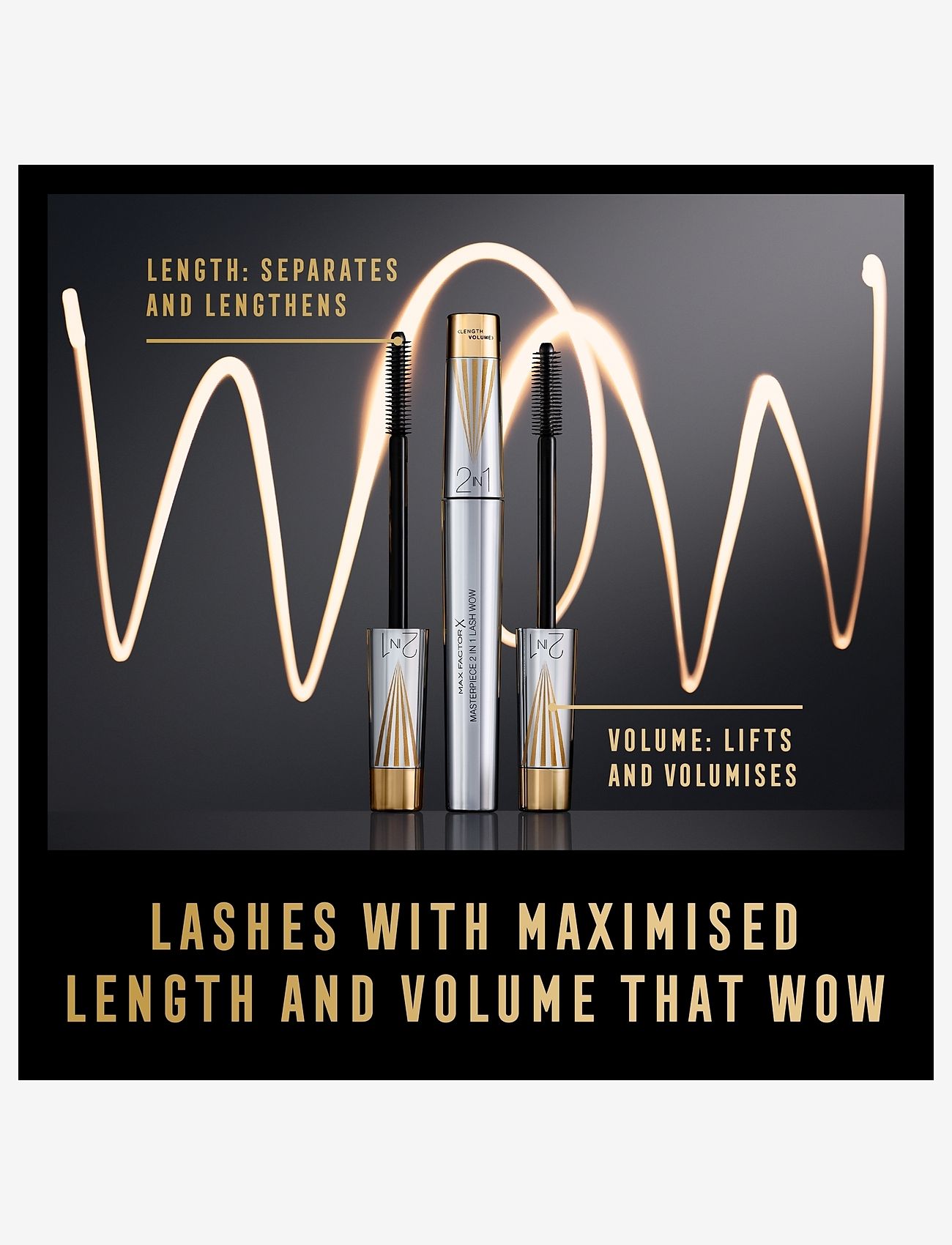 Max Factor - MAX FACTOR Masterpiece 2in1 Lash Wow Black Brown - laveste priser - black brown - 4