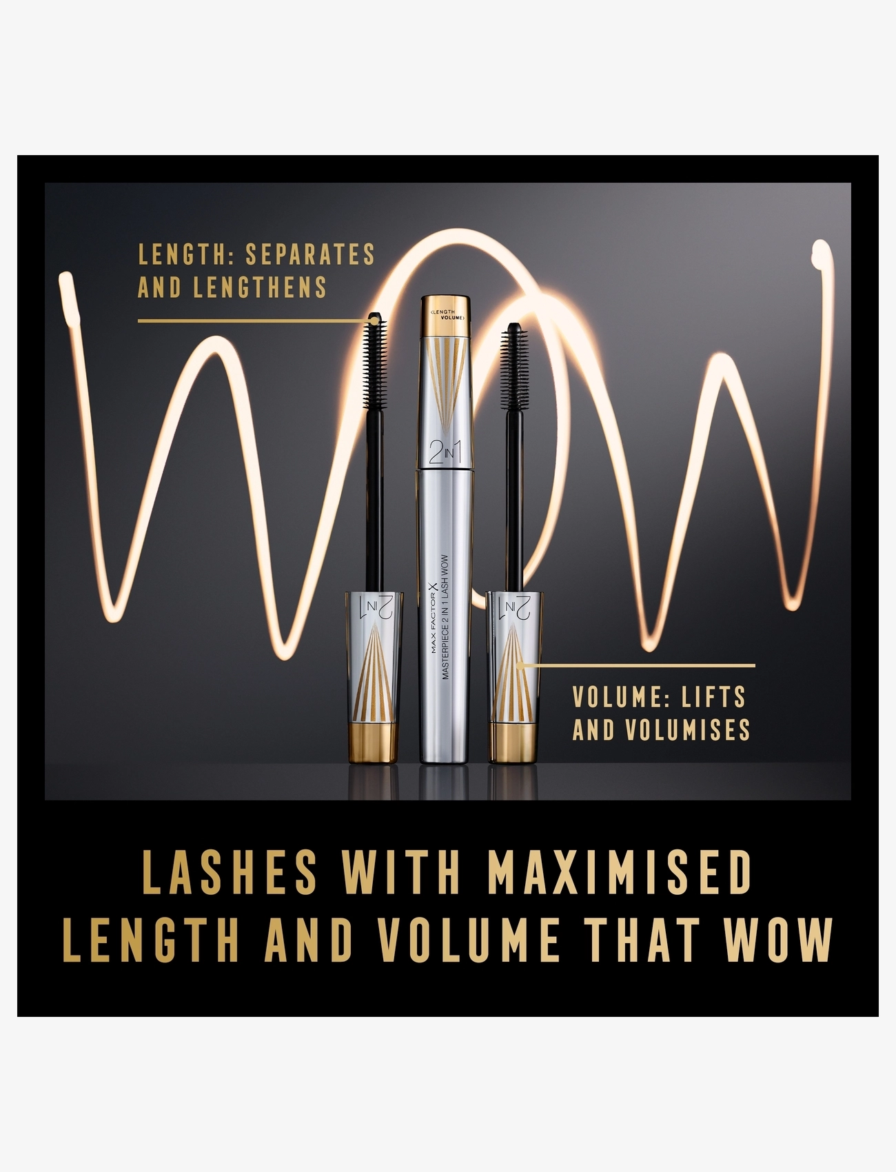 Max Factor - MAX FACTOR Masterpiece 2in1 Lash Wow Black Brown - festtøj til outletpriser - black brown - 4