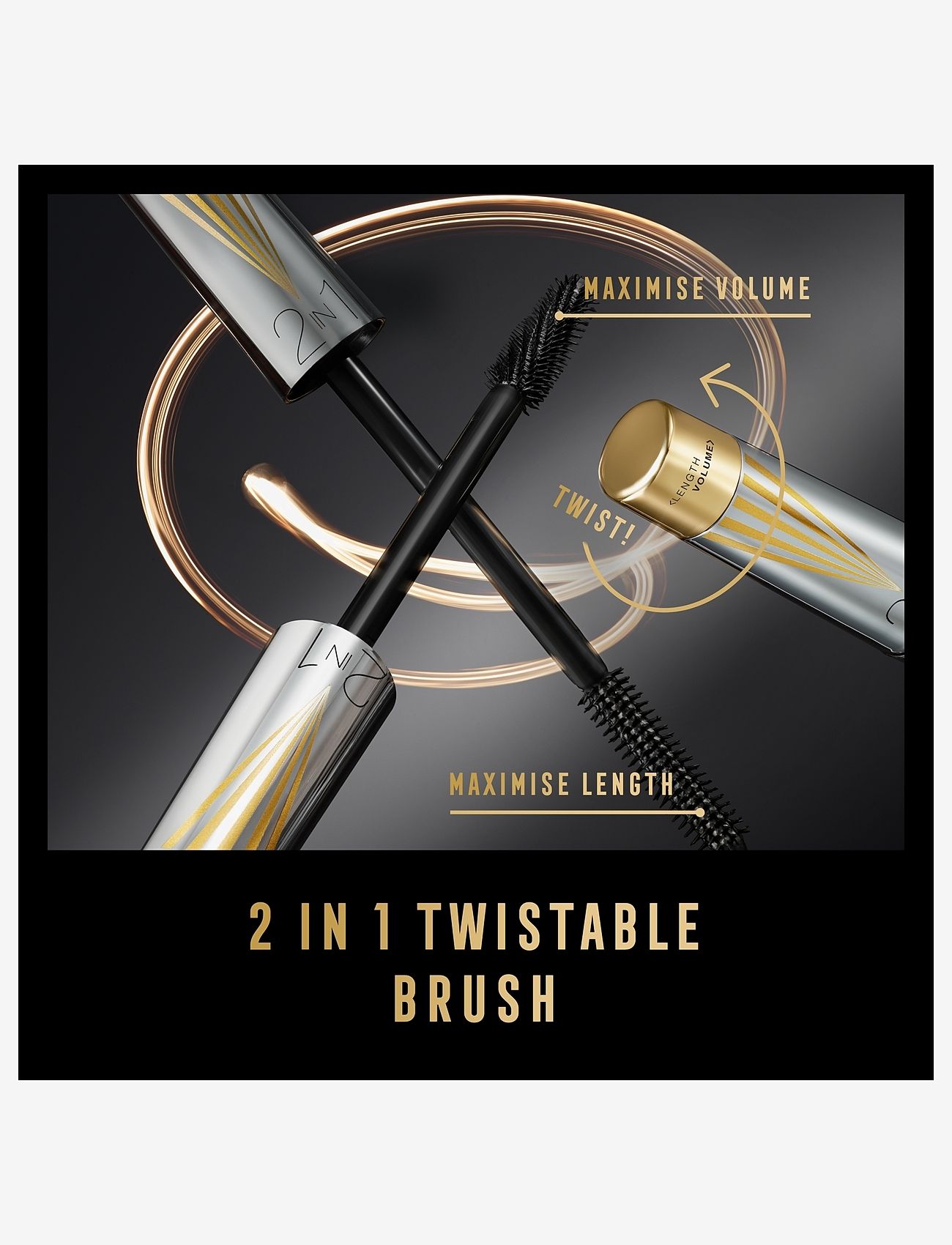 Max Factor - MAX FACTOR Masterpiece 2in1 Lash Wow Black Brown - laveste priser - black brown - 5