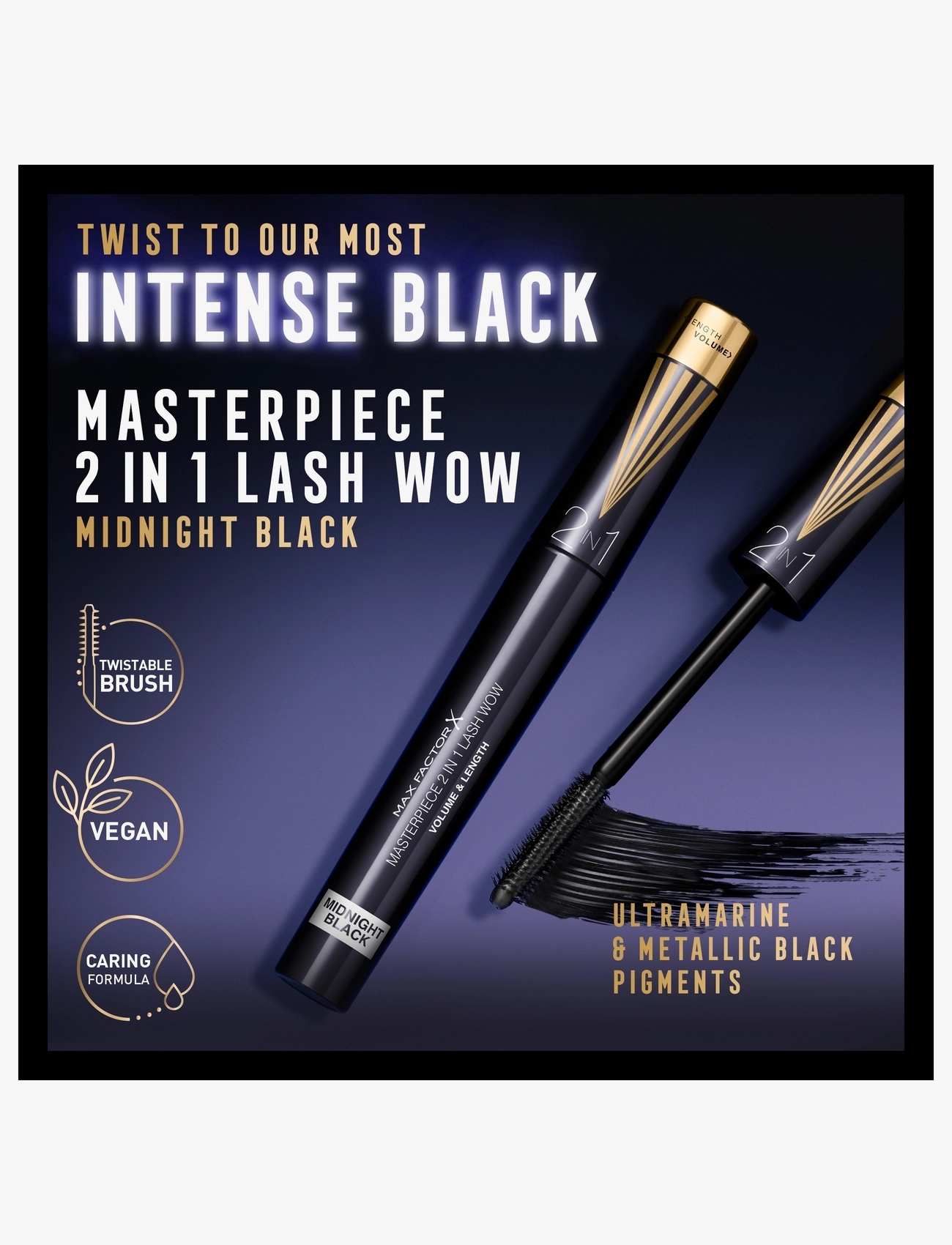 Max Factor - MAX FACTOR Masterpiece 2in1 Lah Wow Midnight Black - Ögon & bryn  - midnight black - 4
