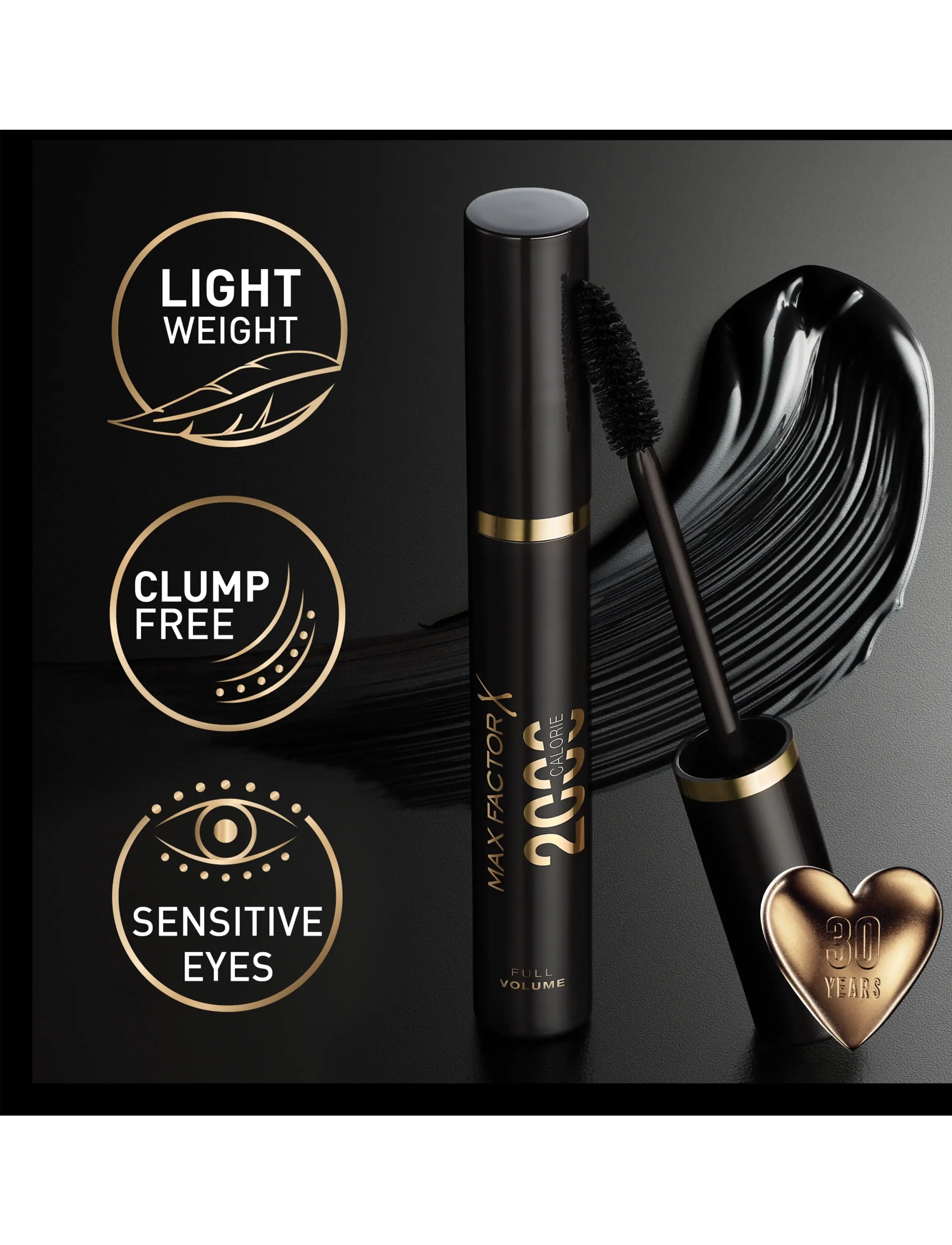 Max Factor - 2000 CALORIE MASCARA 001BLACK - festkläder till outletpriser - 001 black - 2