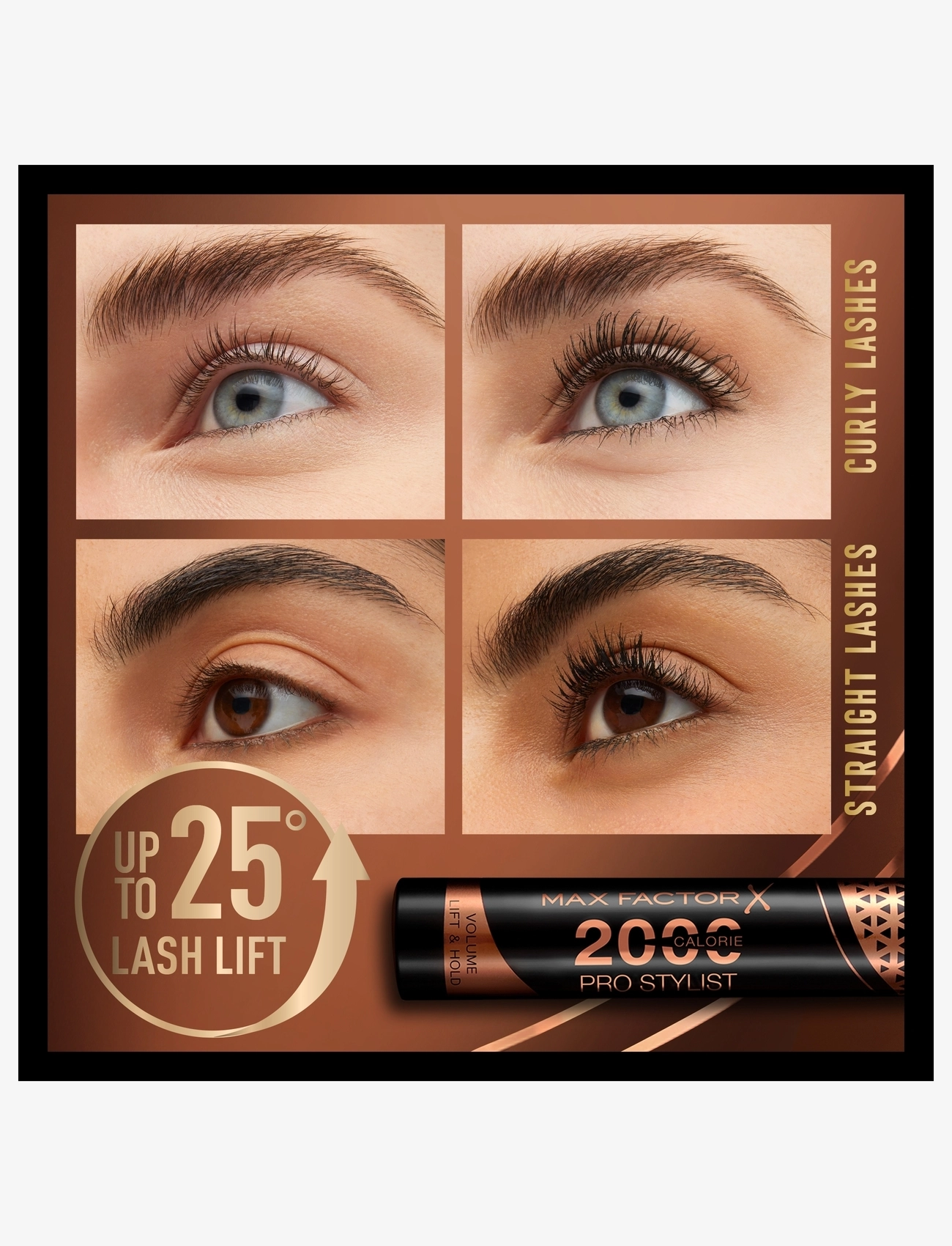 Max Factor - 2000 Calorie Mascara Black brown - festtøj til outletpriser - black brown - 3