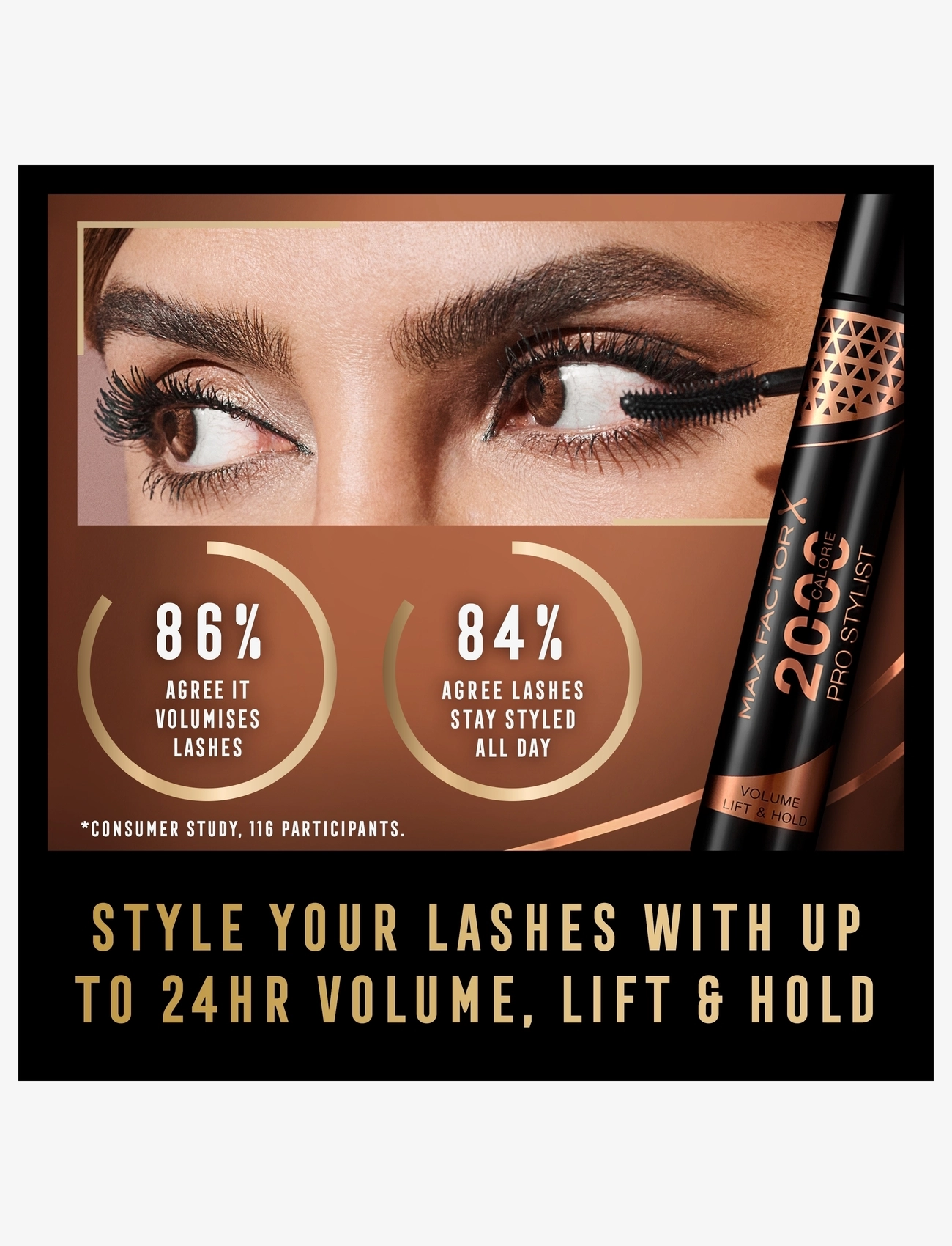 Max Factor - 2000 Calorie Mascara Black brown - festtøj til outletpriser - black brown - 4