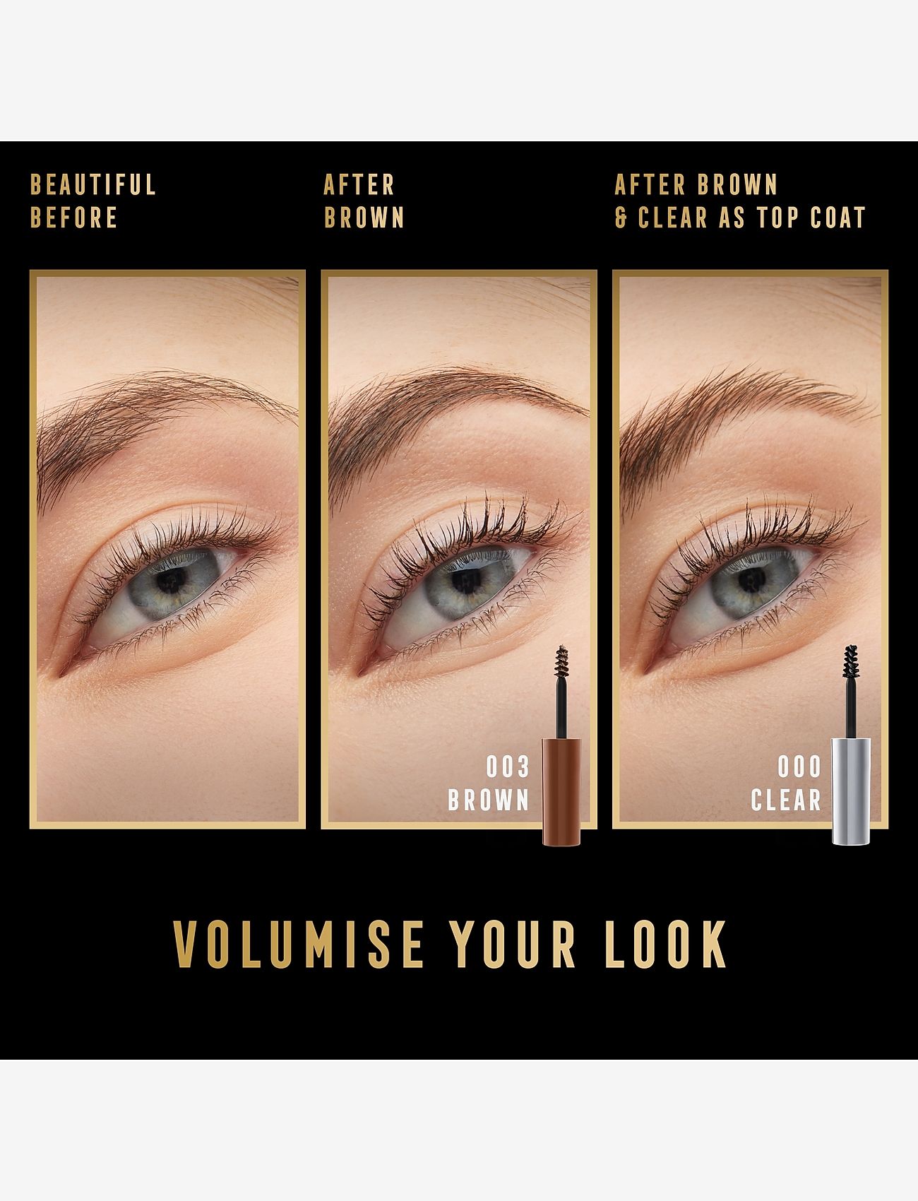 Max Factor - 2000 Calorie Brow Gel 003 brown - silmät ja kulmakarvat - 003 - 3