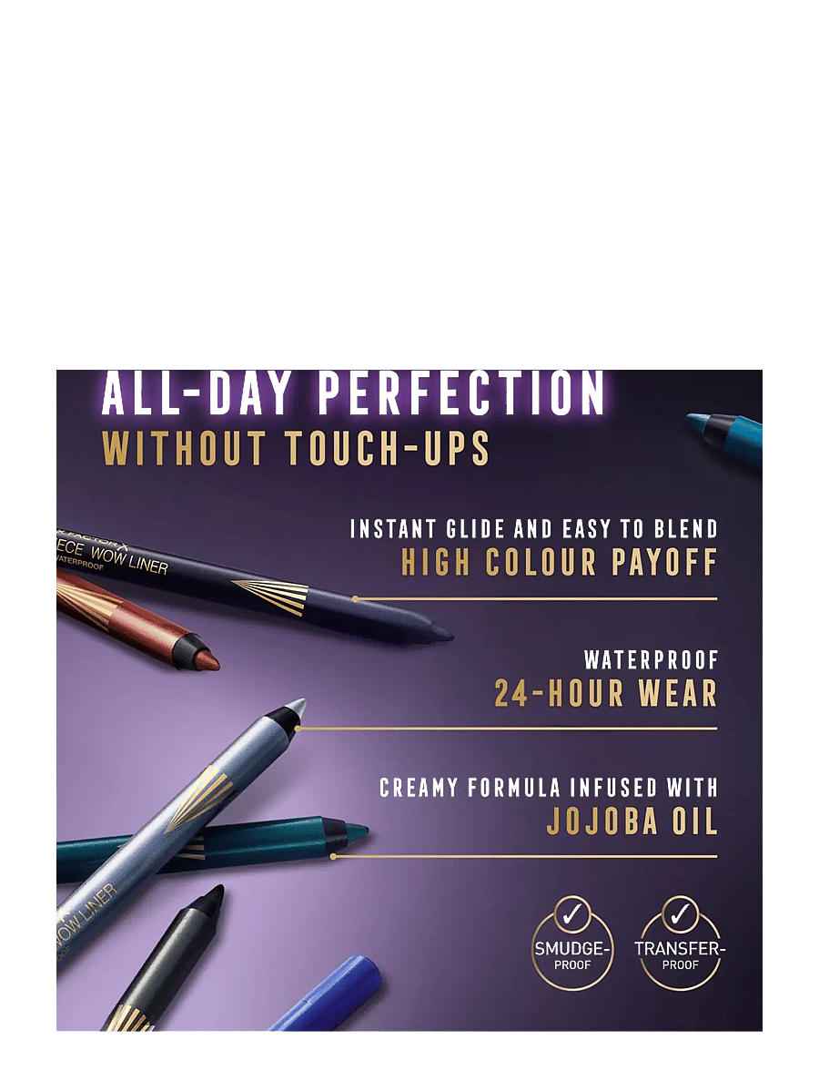 Max Factor - Eyeliner Pencil MP Wow Liner Sable black 310 1.00 STK - makeup - mp wow liner sable black 310 - 5