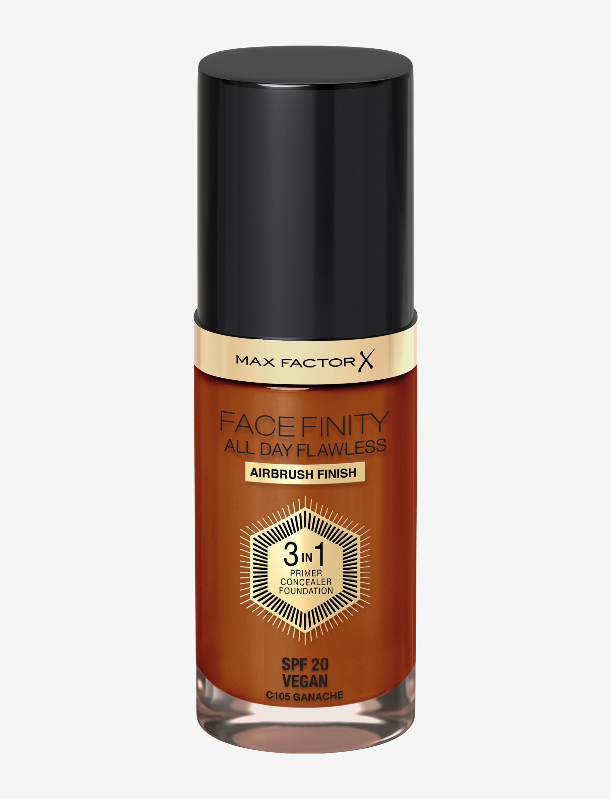 Facefinity All Day Flawless 3 in 1 Foundation 105 Ganache