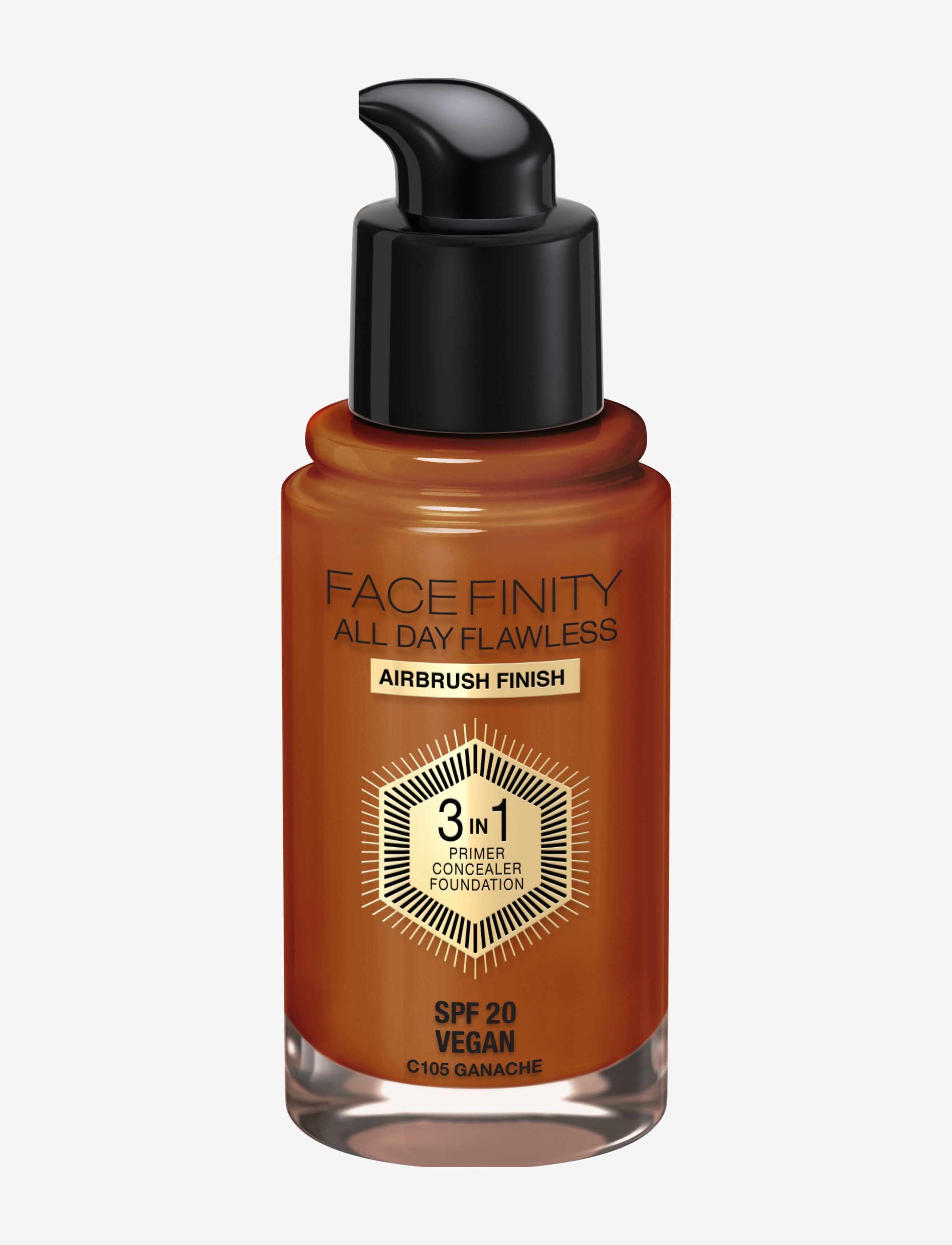 Max Factor - Facefinity All Day Flawless Foundation - festklær til outlet-priser - 105 ganache - 1