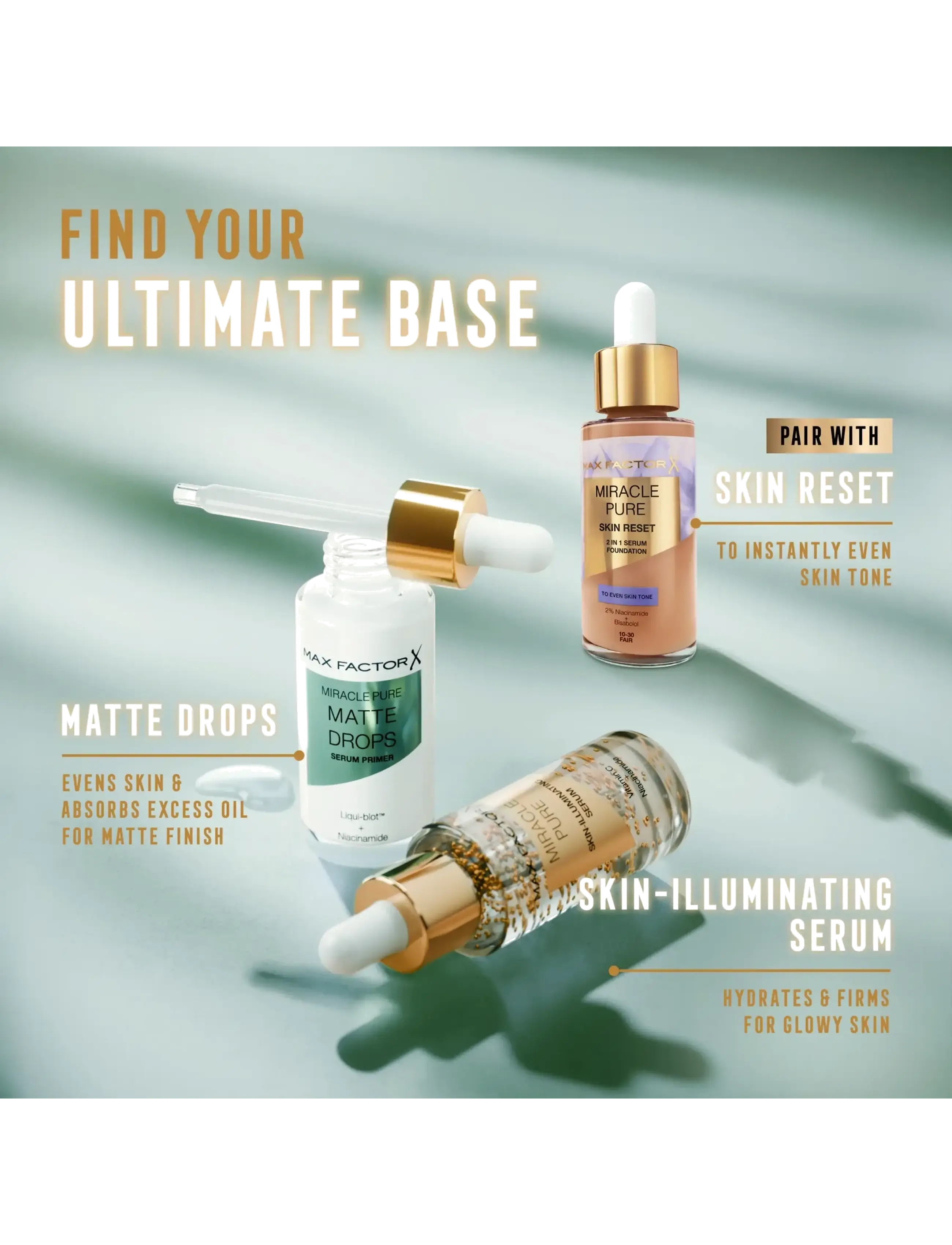 Max Factor - Miracle Pure Matte Drops - serum - no color - 4
