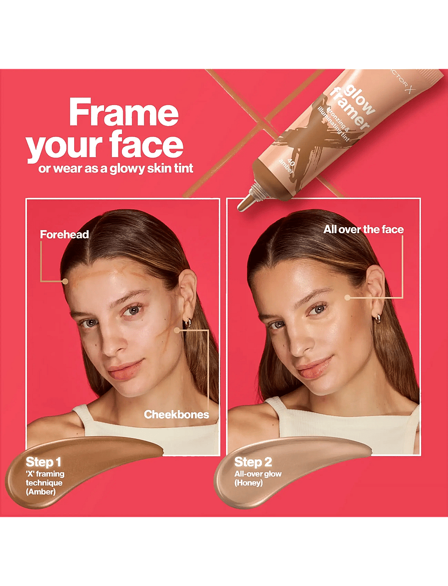Max Factor - Glow Framer Skin Tint - redo för date night - 20 honey - 5