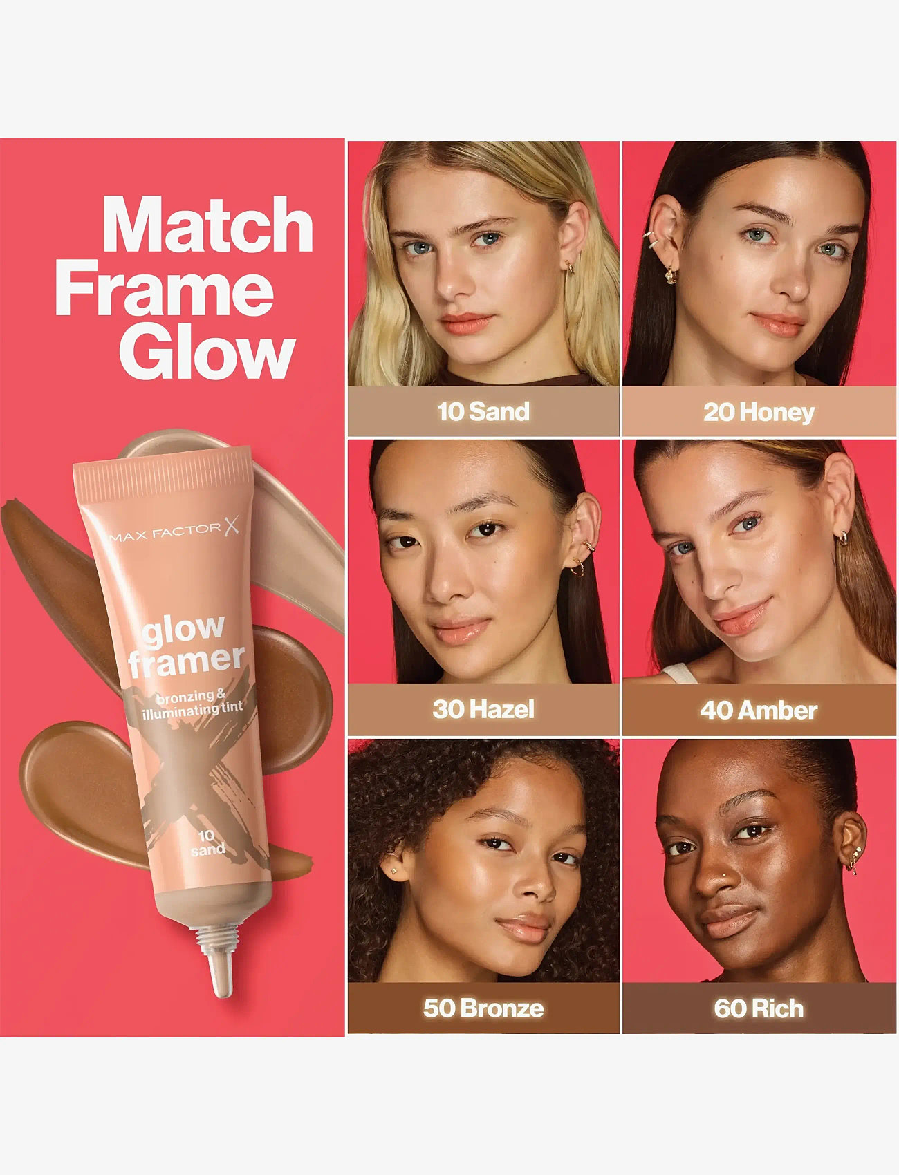 Max Factor - Glow Framer Skin Tint - bliv klar til date night - 40 amber - 2