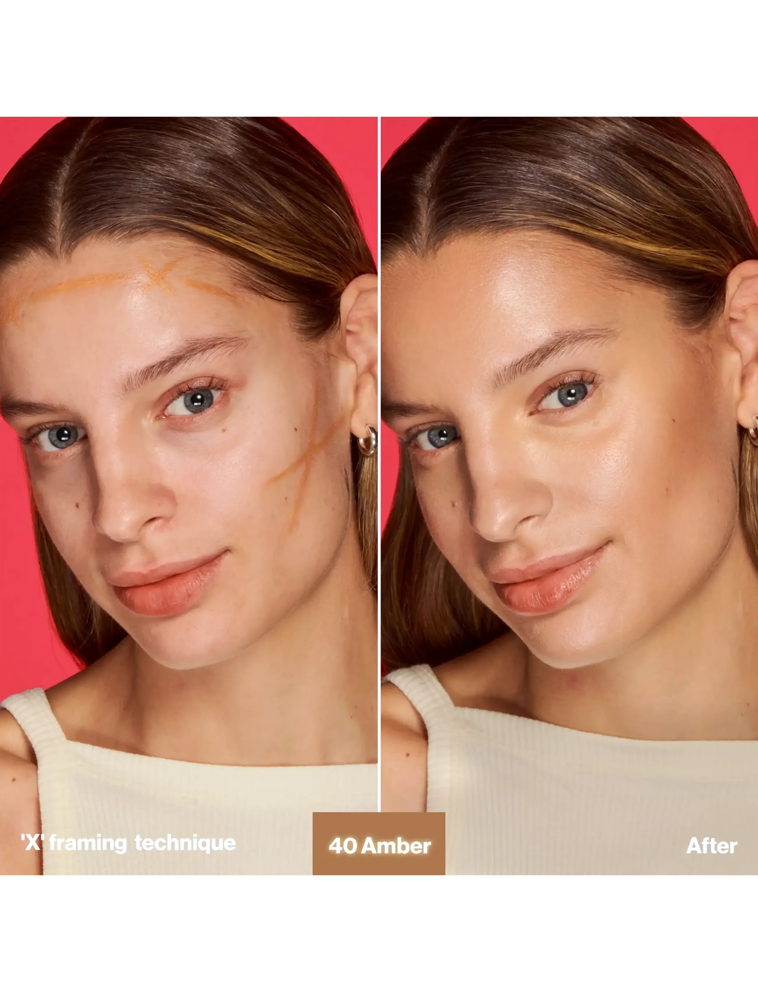 Max Factor - Glow Framer Skin Tint - læbeprodukter - 40 amber - 3