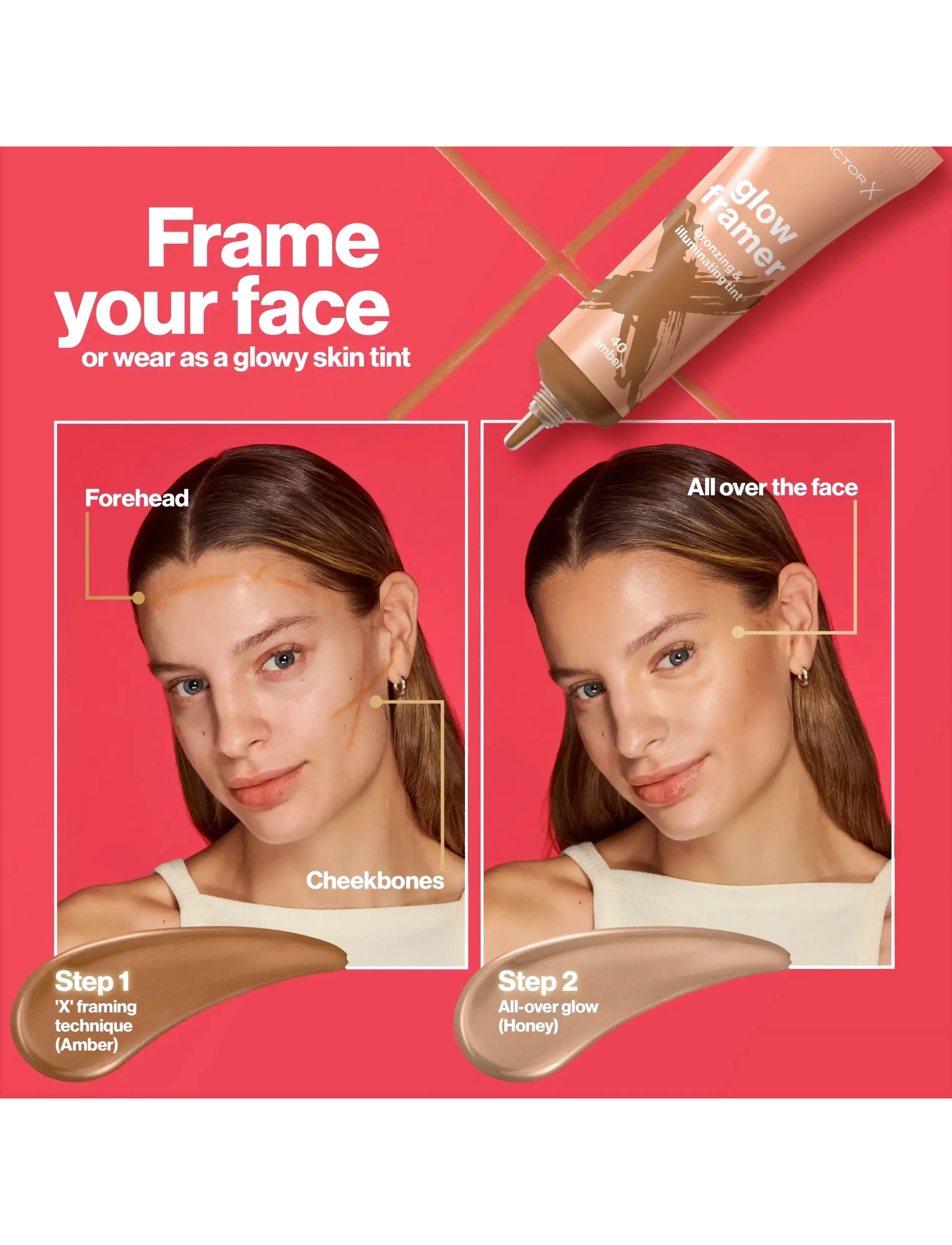 Max Factor - Glow Framer Skin Tint - læbeprodukter - 40 amber - 5