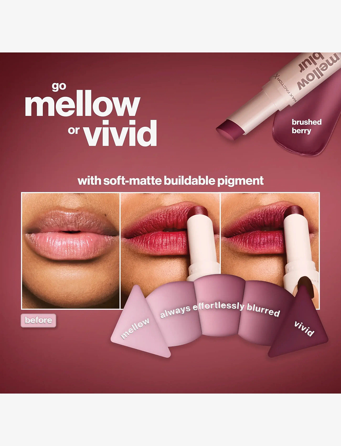 Max Factor - 2000 Calorie Mellow Blur - festtøj til outletpriser - 40 cashmere cherry - 4