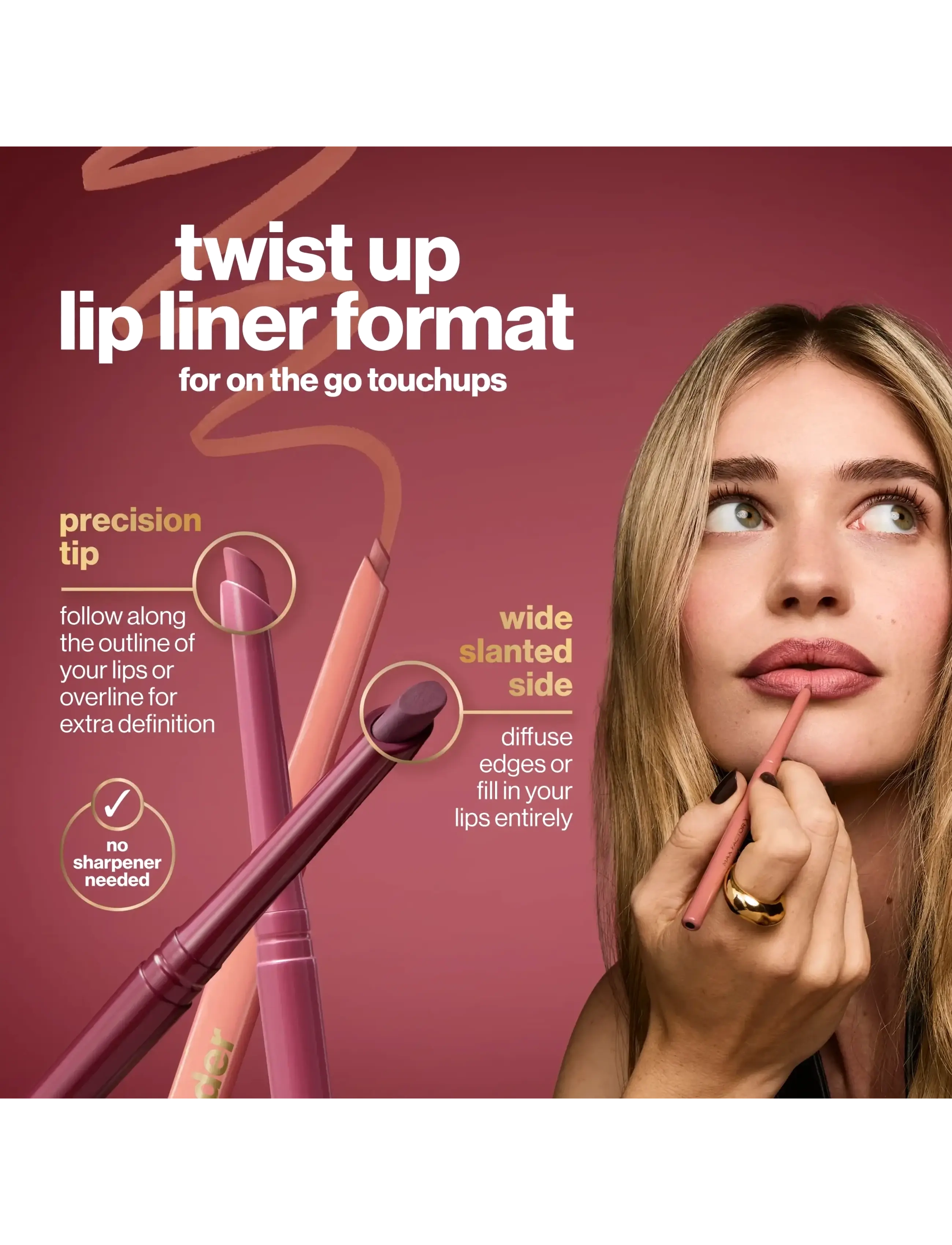 Max Factor - 2000 Calorie Lip Shader - redo för date night - 40 red stroke - 3