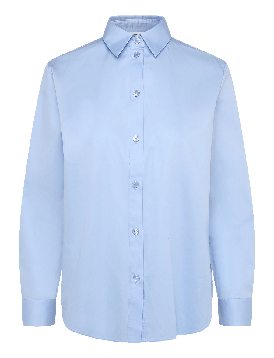 MM by Max Mara - MMLFIACRE - long-sleeved shirts - sky blue - 1