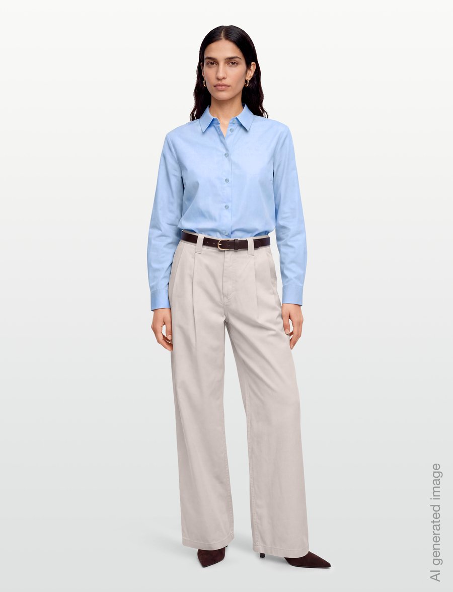 MM by Max Mara - MMLFIACRE - long-sleeved shirts - sky blue - 0