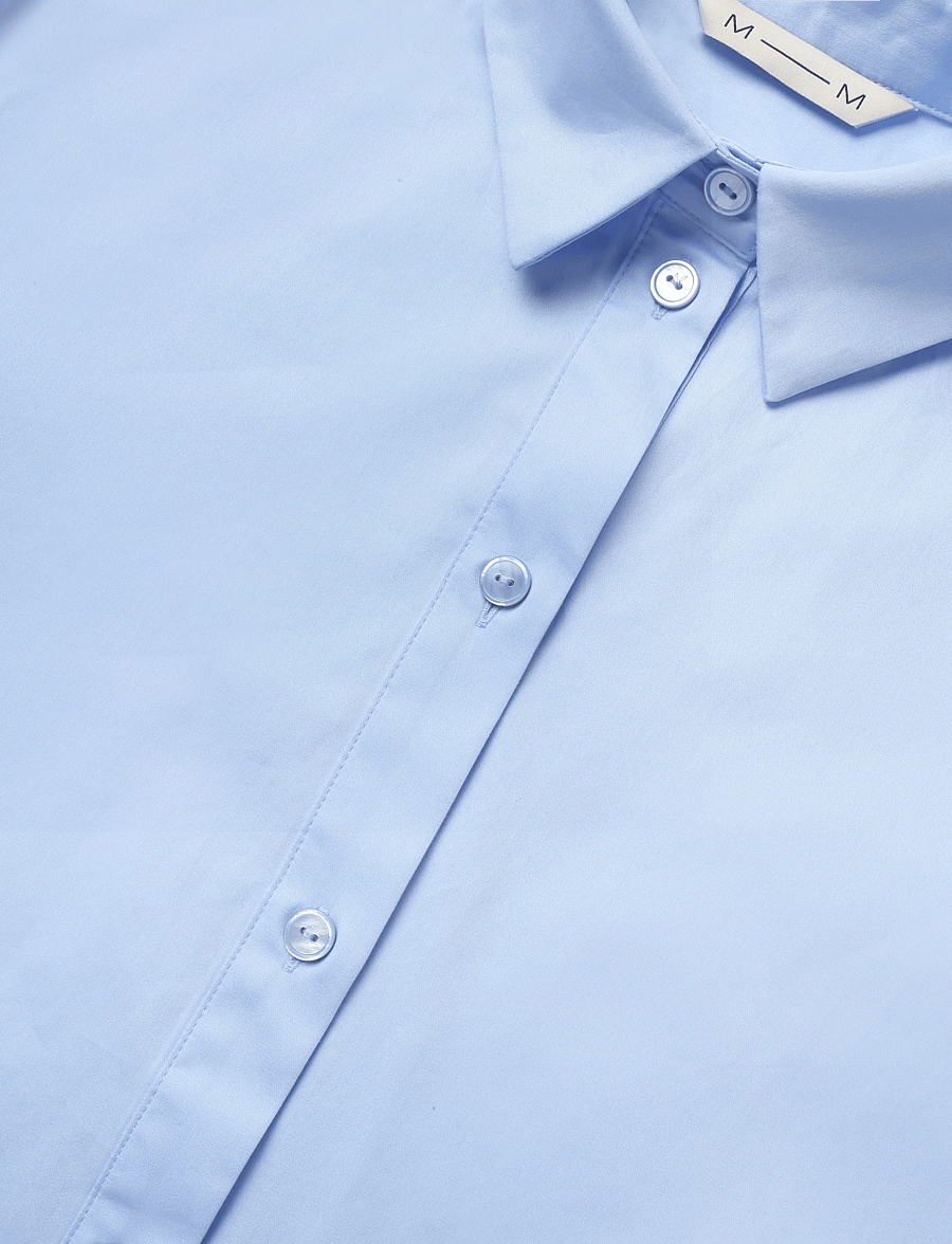 MM by Max Mara - MMLFIACRE - long-sleeved shirts - sky blue - 5