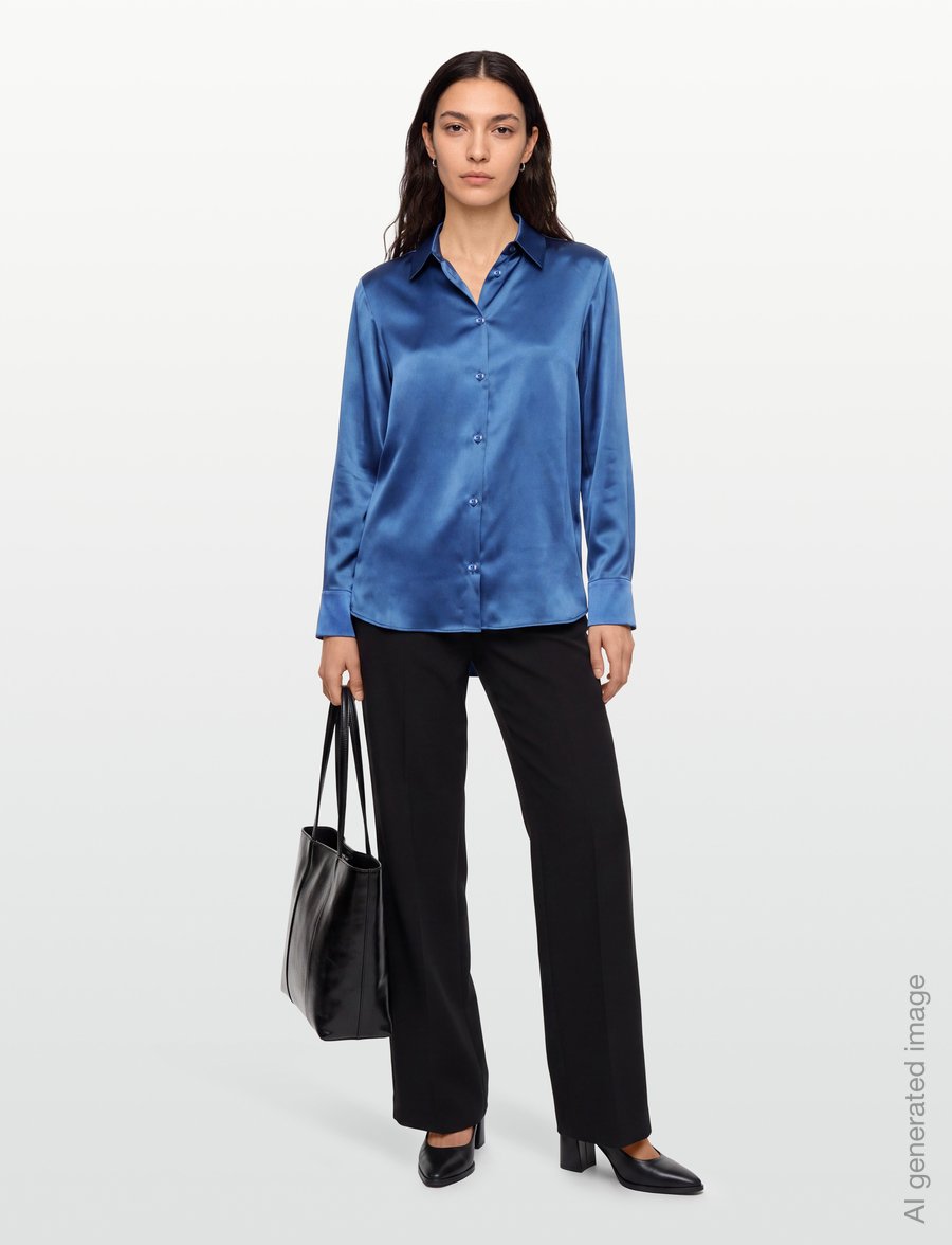 MM by Max Mara - MMLNAVETTA - long-sleeved shirts - cornflower blue - 0
