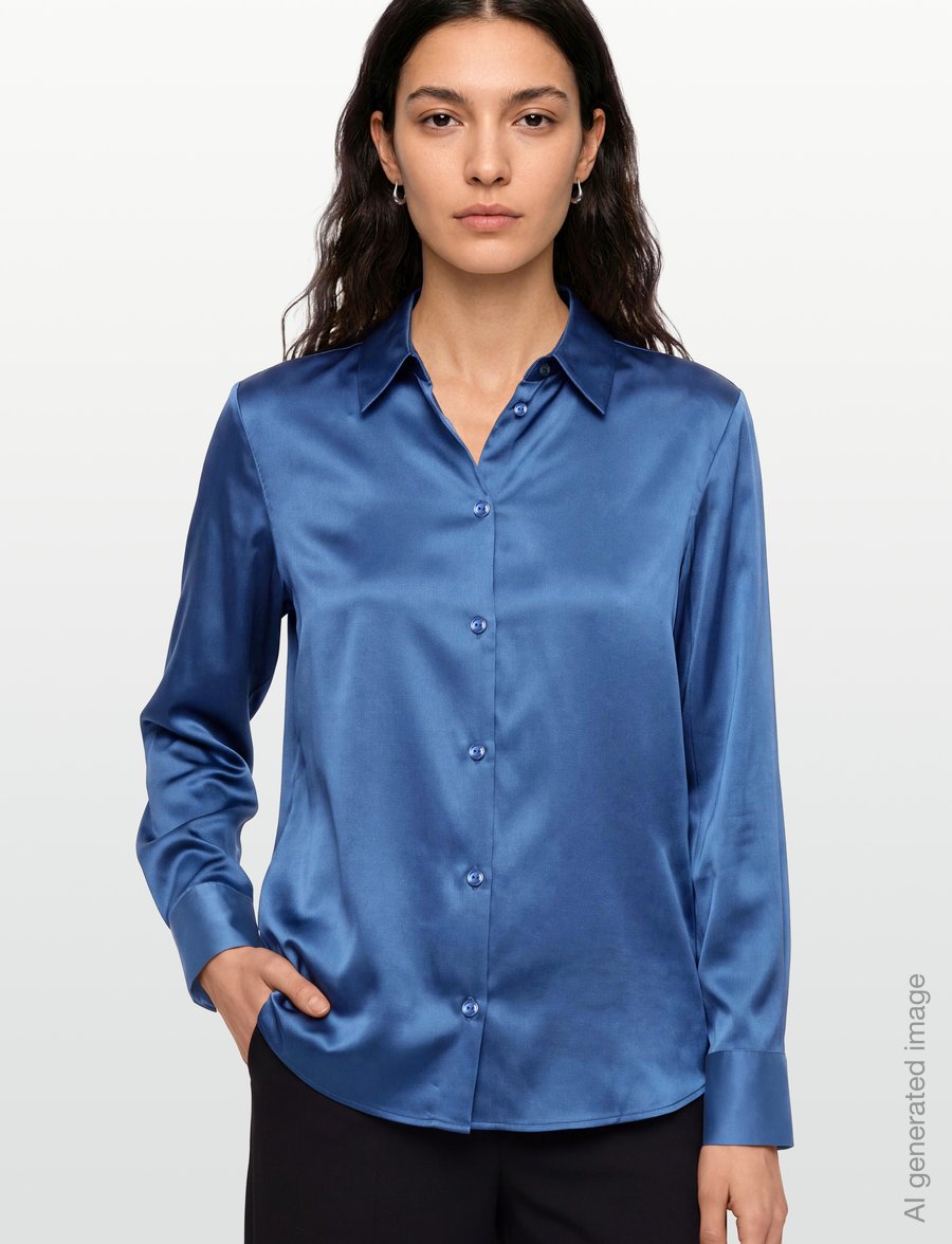 MM by Max Mara - MMLNAVETTA - long-sleeved shirts - cornflower blue - 3