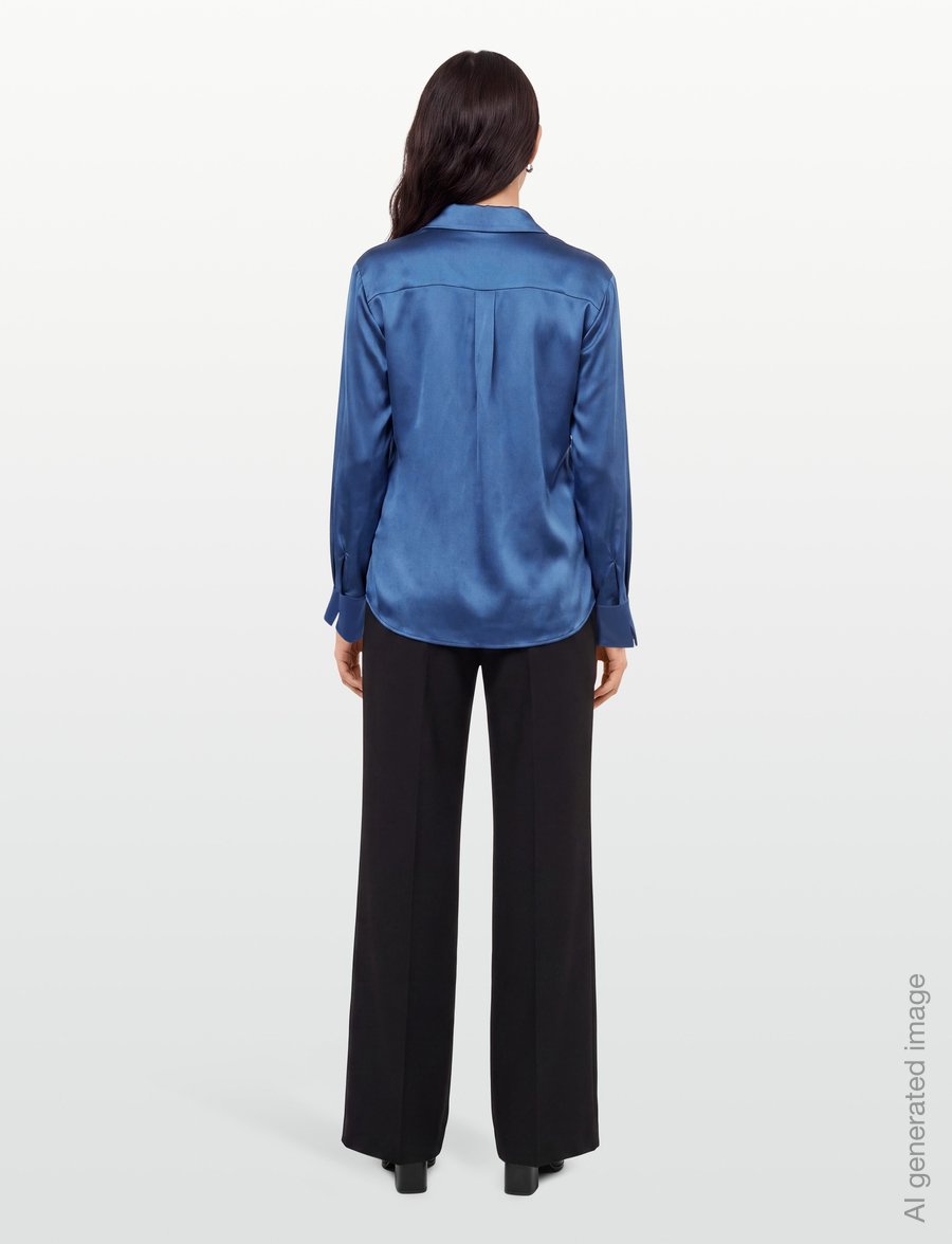 MM by Max Mara - MMLNAVETTA - long-sleeved shirts - cornflower blue - 4