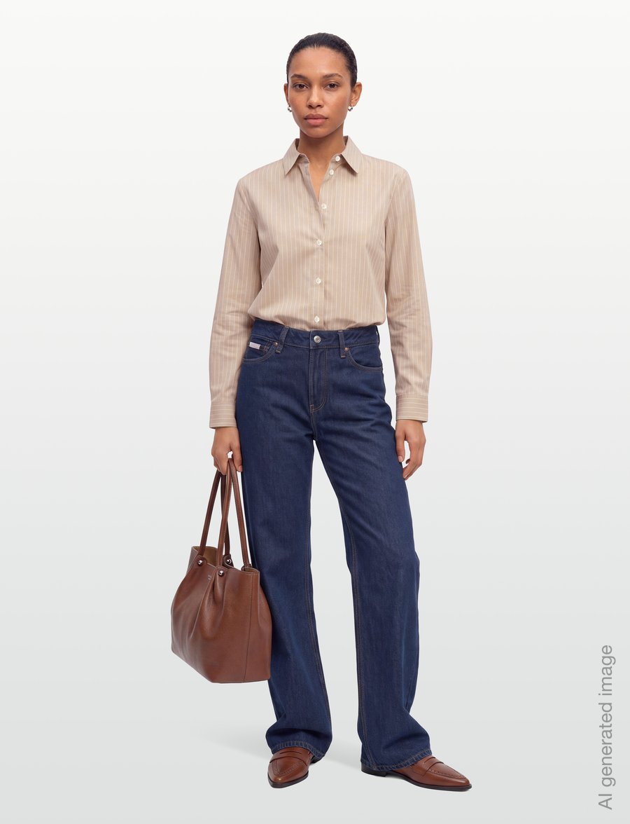 MM by Max Mara - MMLDANZA - langärmlige hemden - sand pinstripes - 0