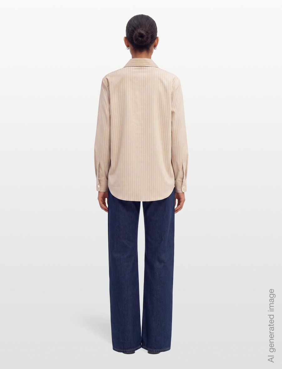MM by Max Mara - MMLDANZA - langärmlige hemden - sand pinstripes - 4