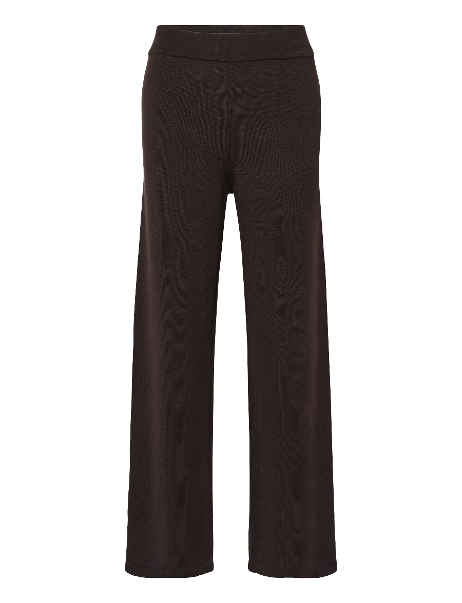 M-M by Max Mara - MMLGABARRA - hosen mit weitem bein - dark bown - 0