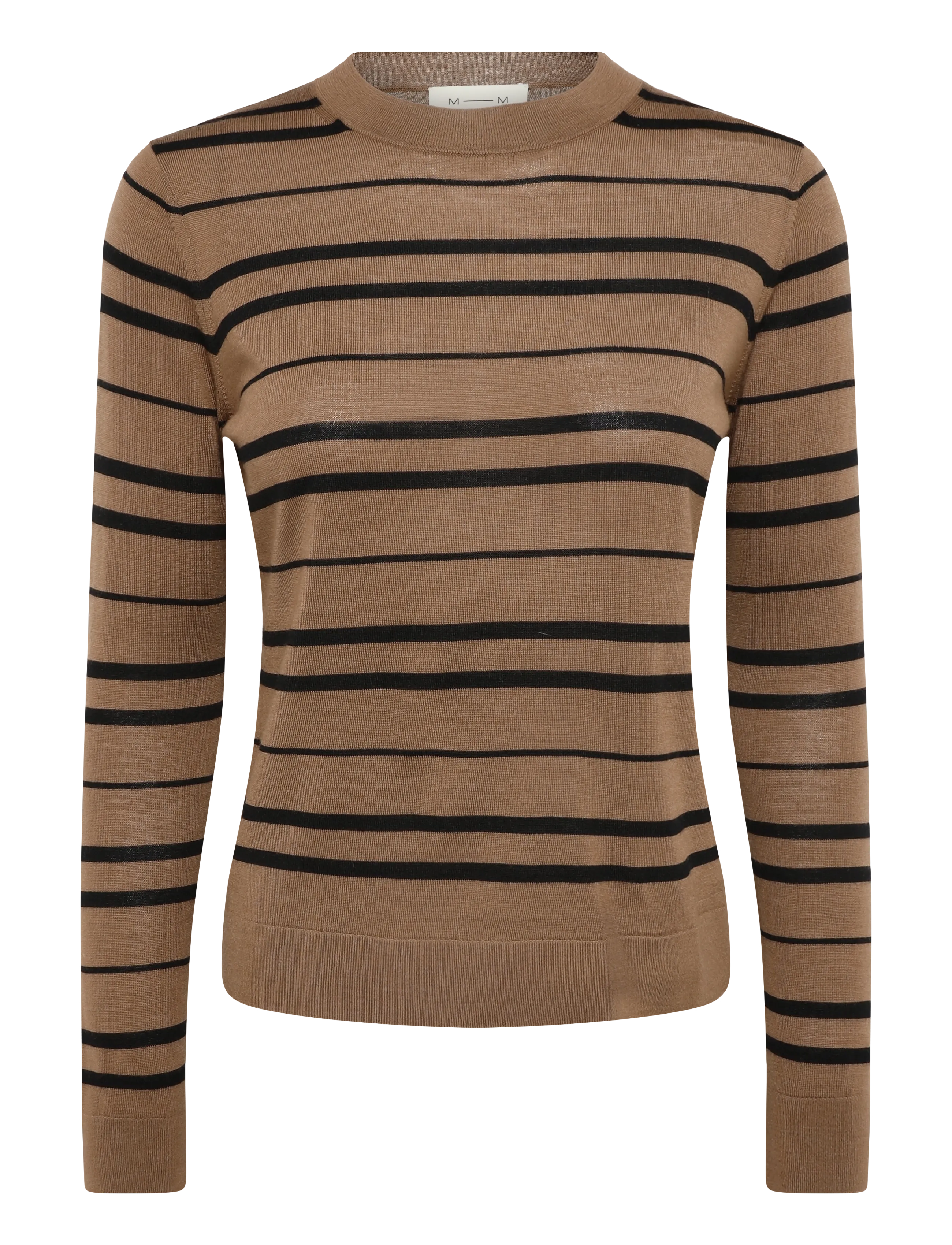 MM by Max Mara MMLTEMPO - Jumpers - HAZELNUT BROWN BLACK STRIPED / brown