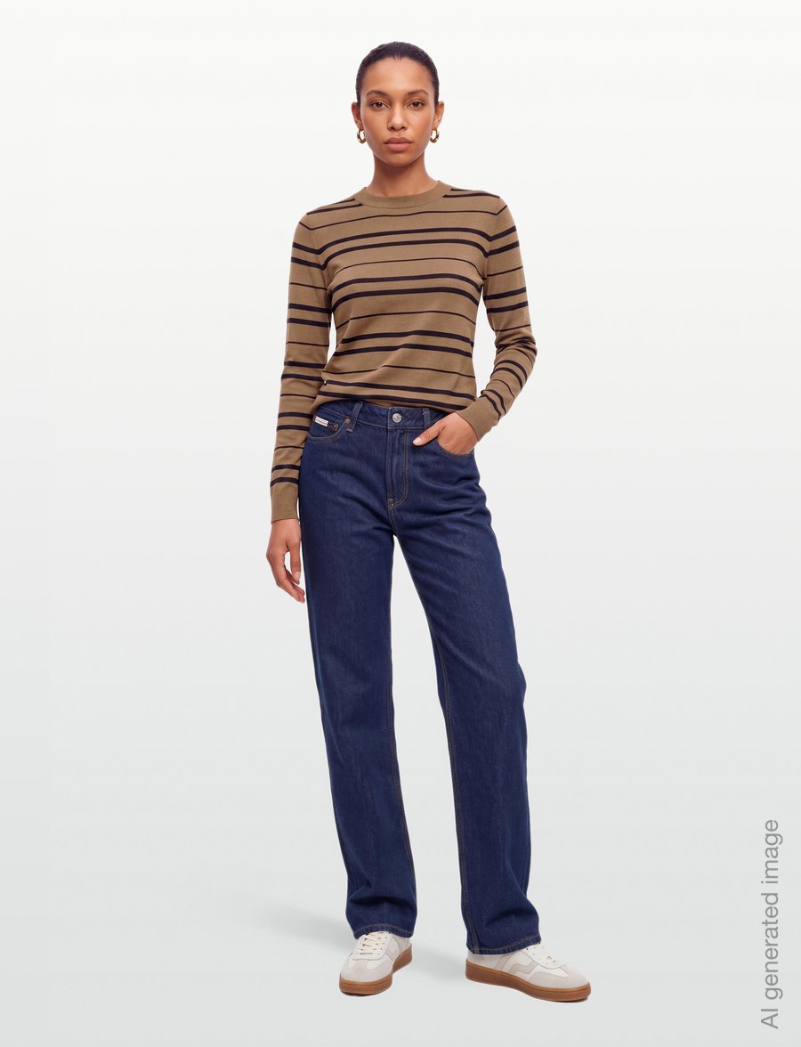 M-M by Max Mara - MMLTEMPO - jumpers - hazelnut brown black striped - 0