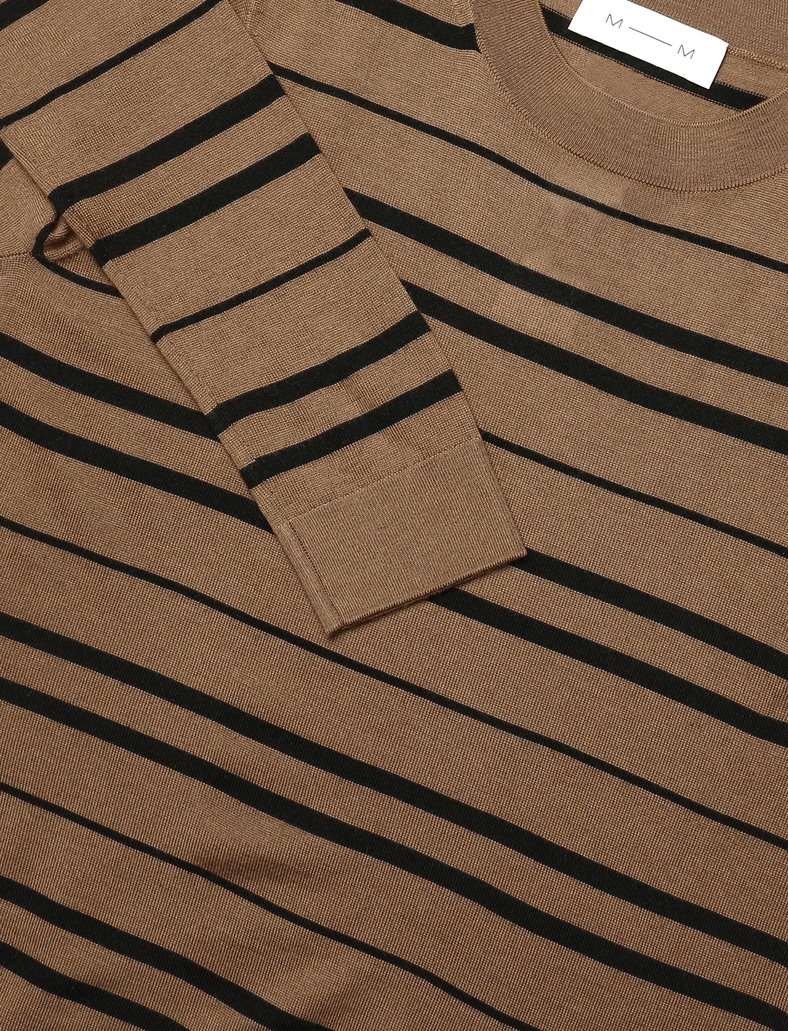 MM by Max Mara - MMLTEMPO - jumpers - hazelnut brown black striped - 2