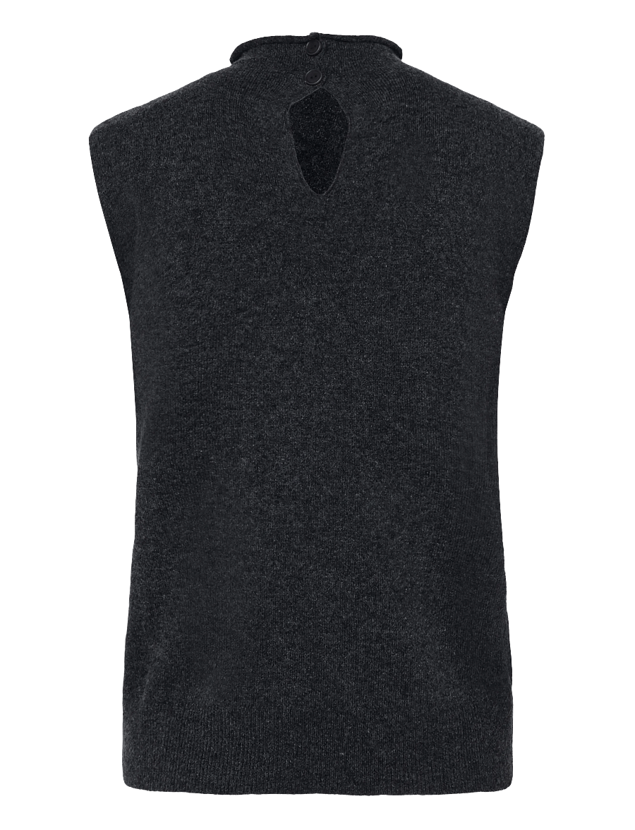 MM by Max Mara - MMLASTRALE - knitted vests - dark grey - 1