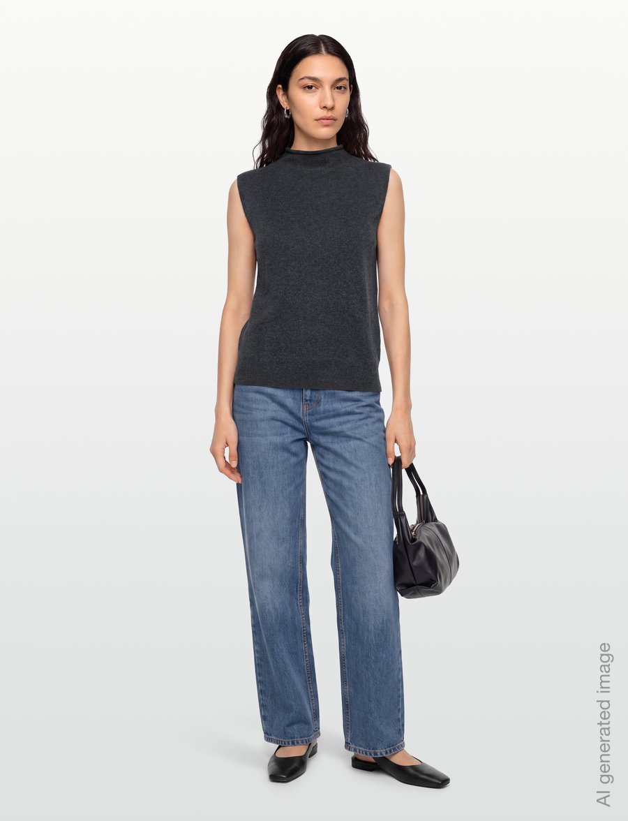 MM by Max Mara - MMLASTRALE - stickade västar - dark grey - 0