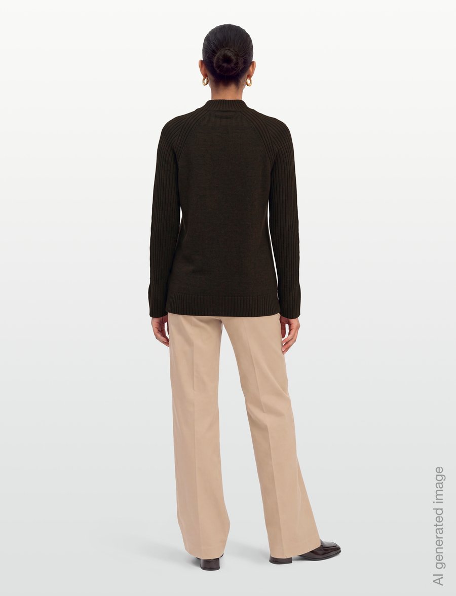 M-M by Max Mara - MMLVERTICE - turtlenecks - dark bown - 4