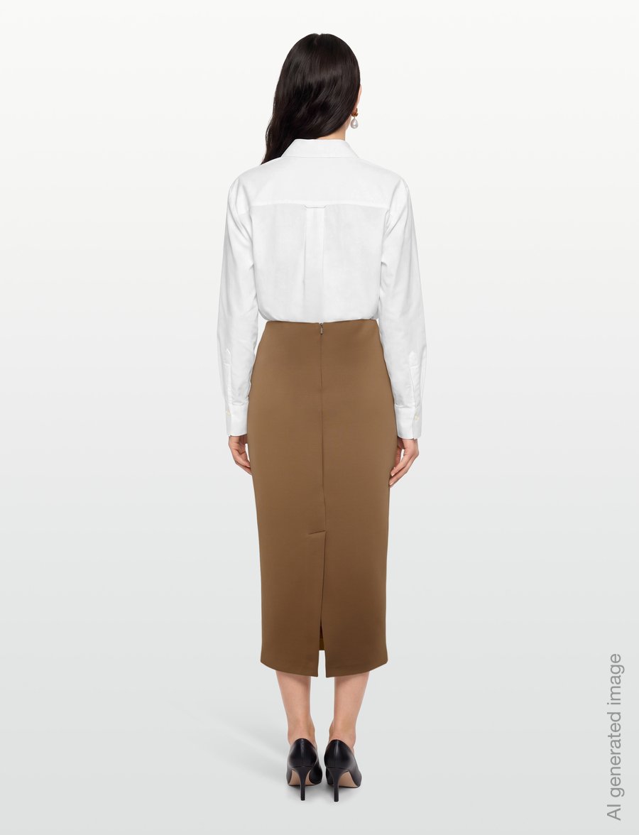 MM by Max Mara - MMLLUME - kootud seelikud - hazelnut brown - 4