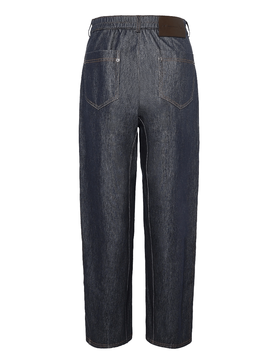 MM by Max Mara - MMLBEVANDA - barrel-bukser - navy - 1