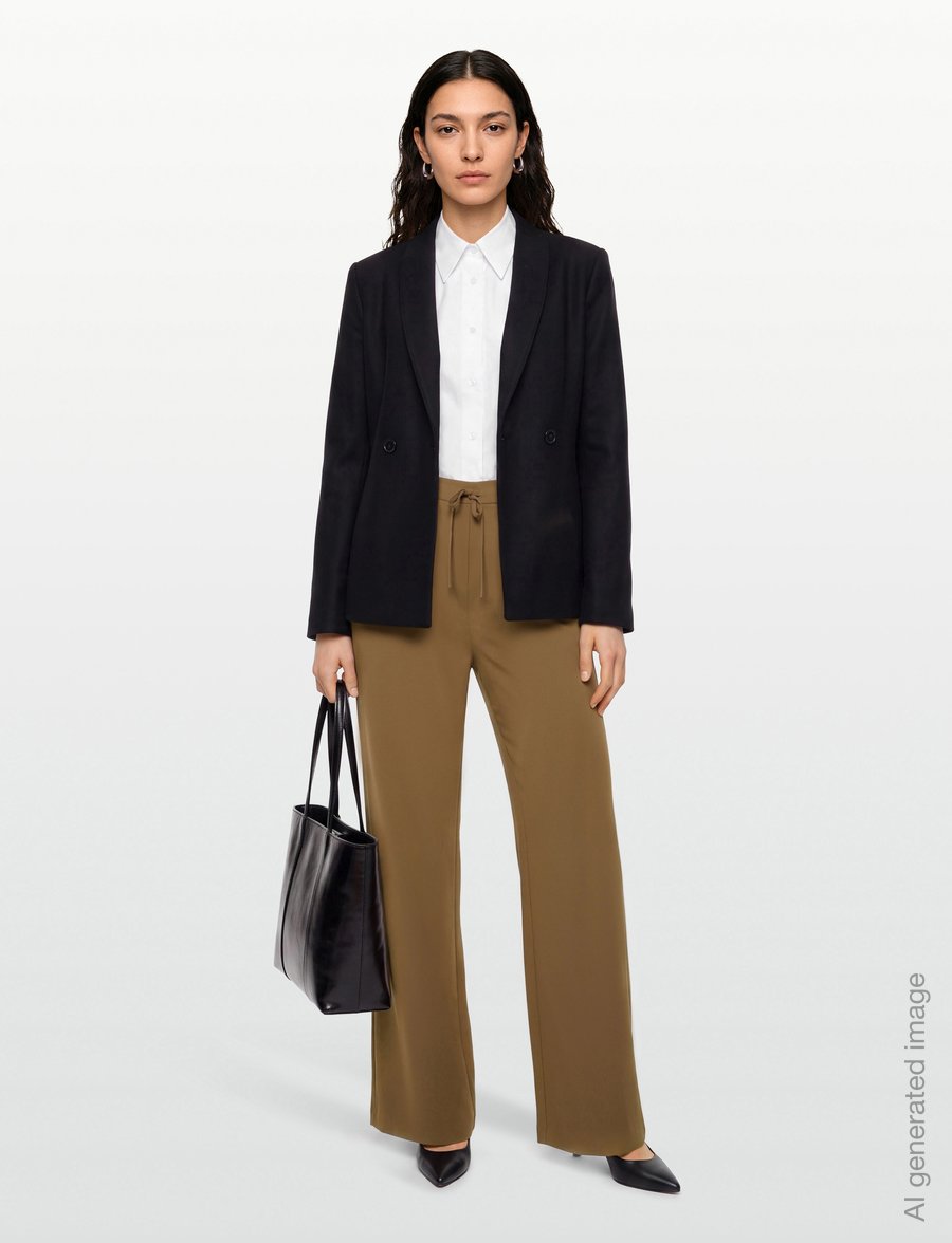 MM by Max Mara - MMLEDOTTO - bukser med lige ben - hazelnut brown - 0