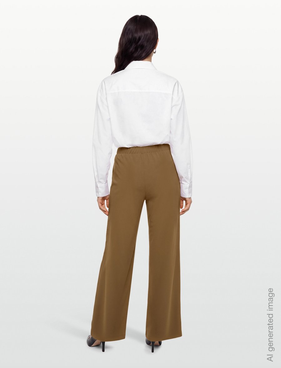 MM by Max Mara - MMLEDOTTO - bukser med lige ben - hazelnut brown - 4