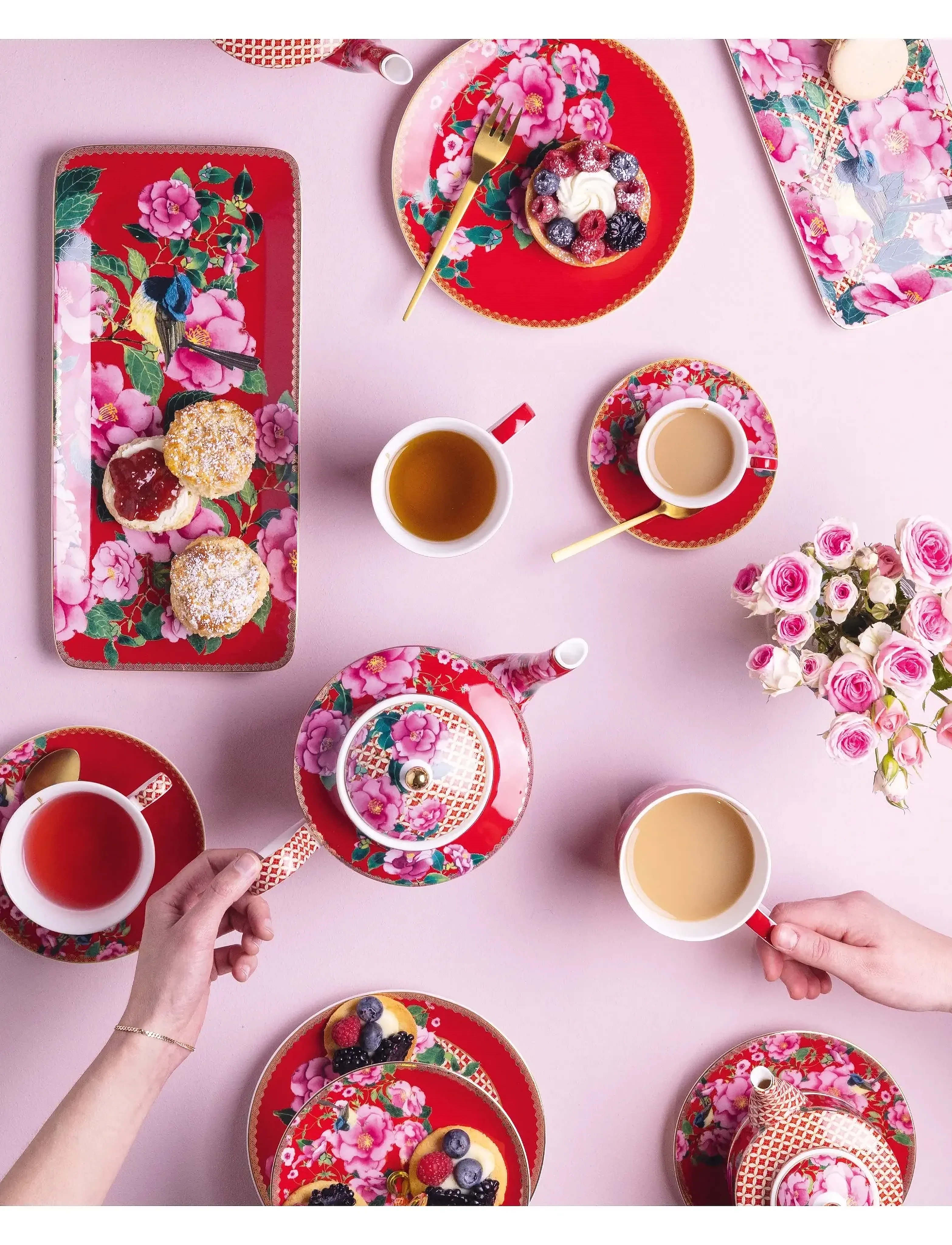 Maxwell & Williams - Silk Road Tea for one Red - red - 4