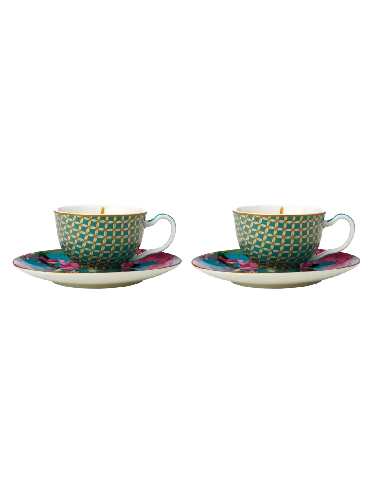 Maxwell & Williams Silk Road Demi cup & saucer Blue  2-psc - Tekoppar - BLUE / blue