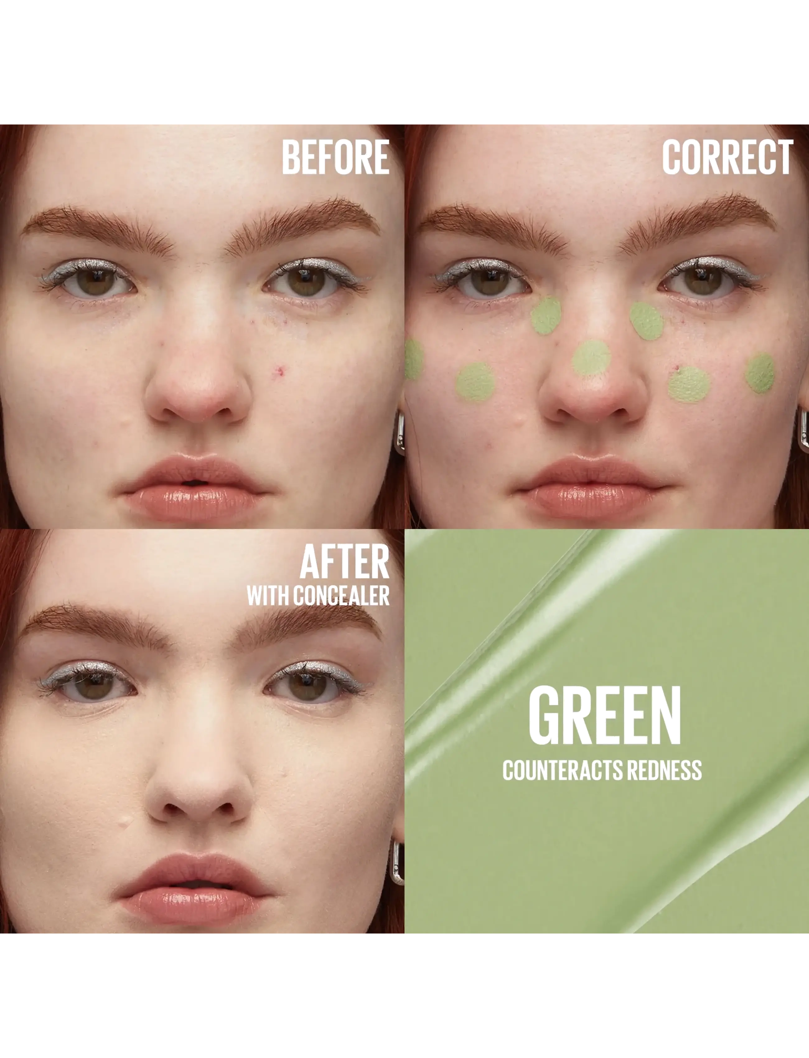 Maybelline - Maybelline New York Instant Eraser Color Correcting Concealer 151 Green 6,8 ml - makeup - green - 2