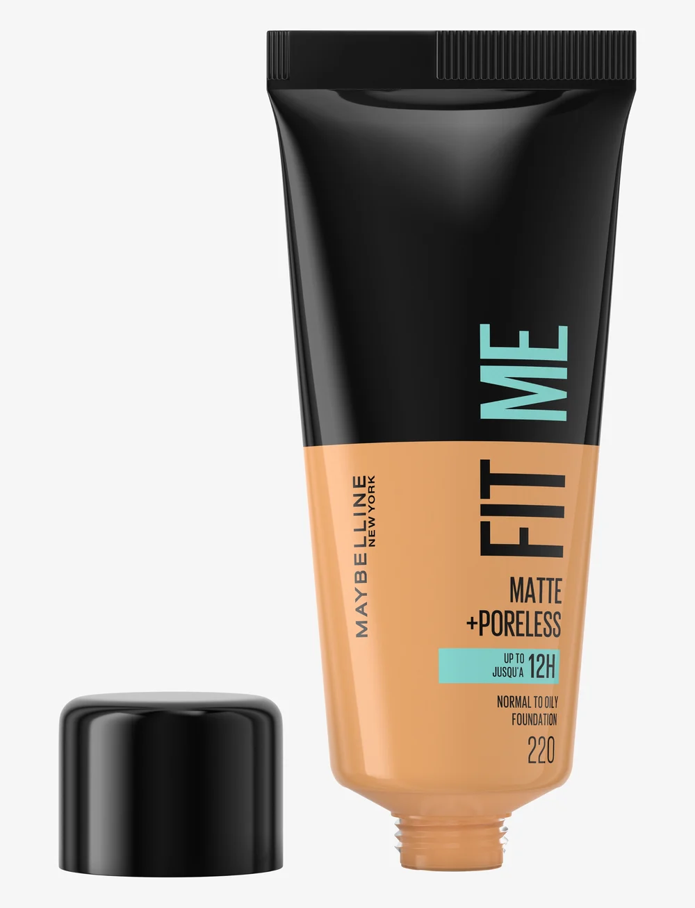 Maybelline - Maybelline New York Fit Me Matte + Poreless Foundation 220 Natural Beige - sminke - 220 natural beige - 1