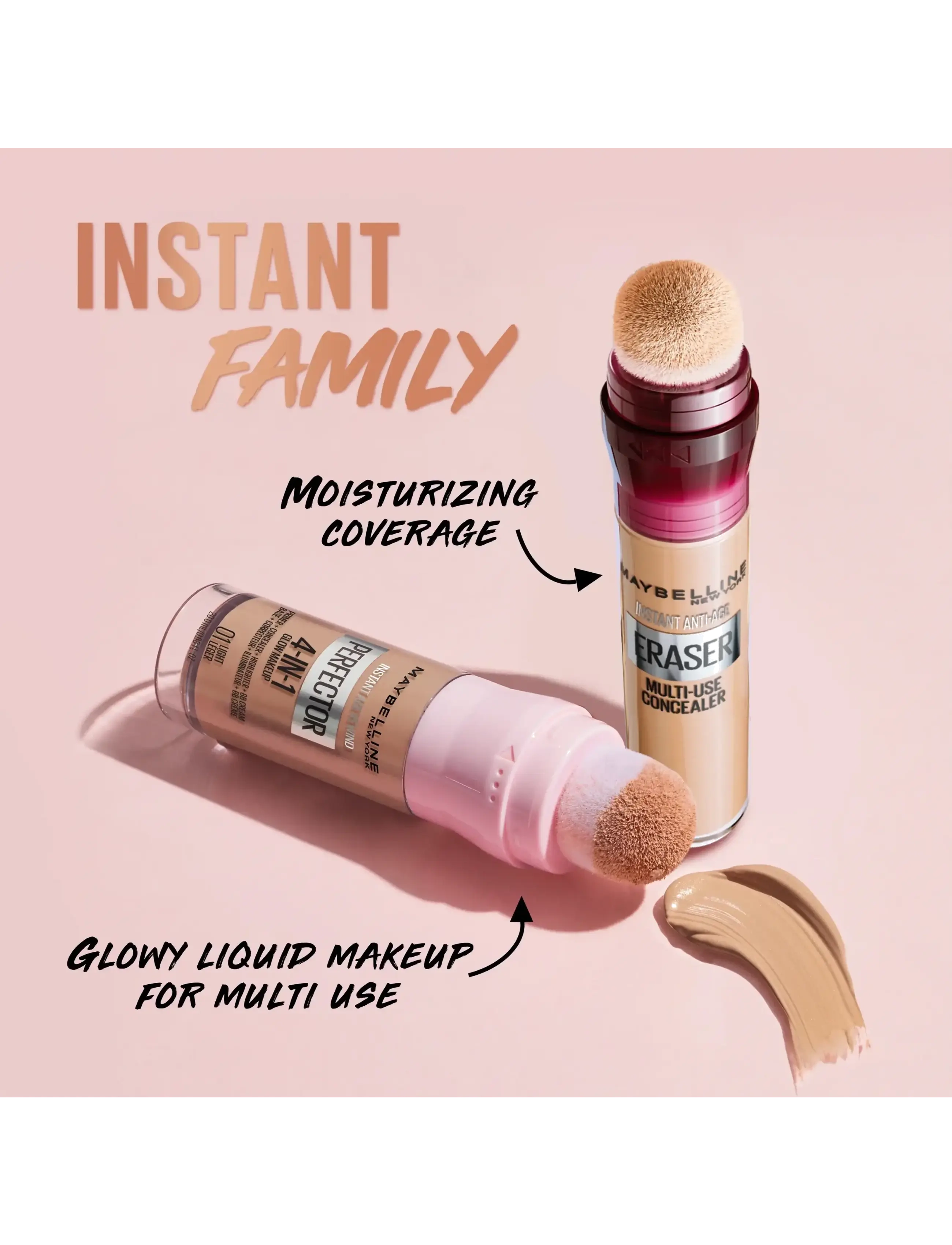 Maybelline - Maybelline New York Instant Eraser Concealer 4 Honey - makeup - 4 honey - 4