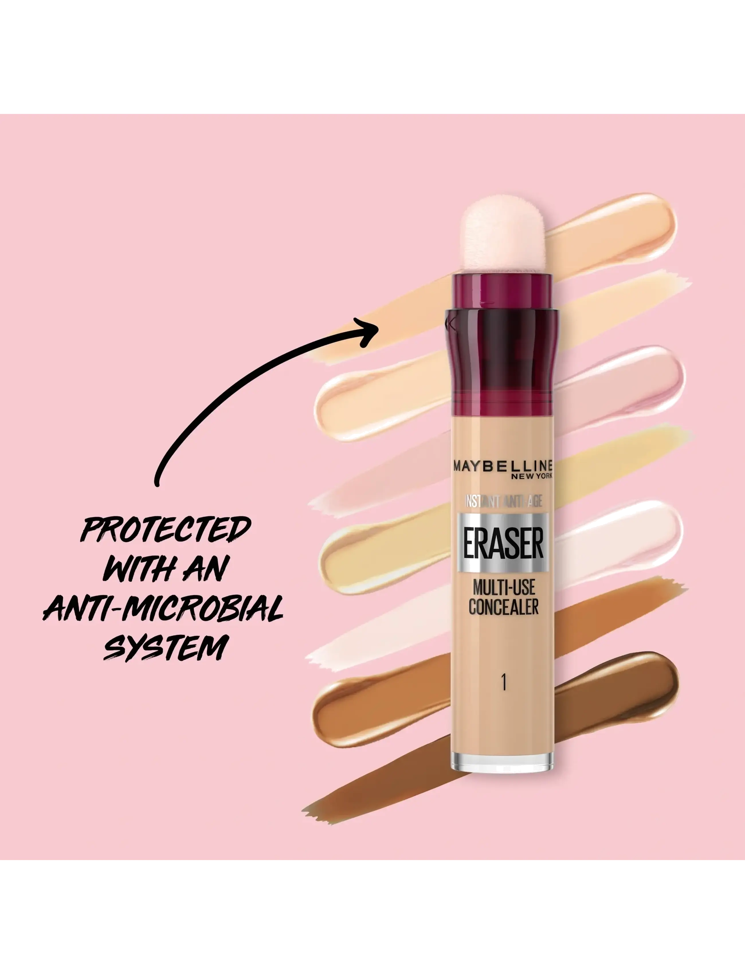 Maybelline - Maybelline New York Instant Eraser Concealer 95 Cool Ivory - makeup - 95 cool ivory - 3