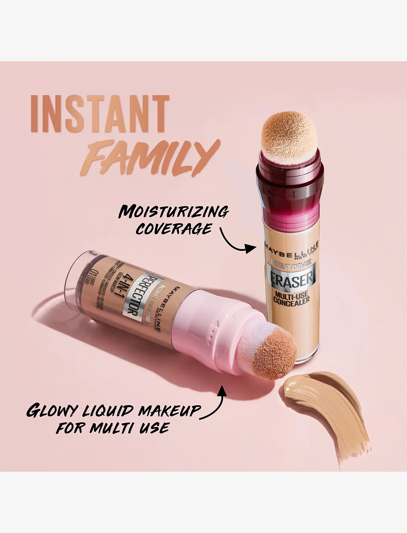 Maybelline - Maybelline New York Instant Eraser Concealer 95 Cool Ivory - valmiina treffi-iltaan - 95 cool ivory - 4