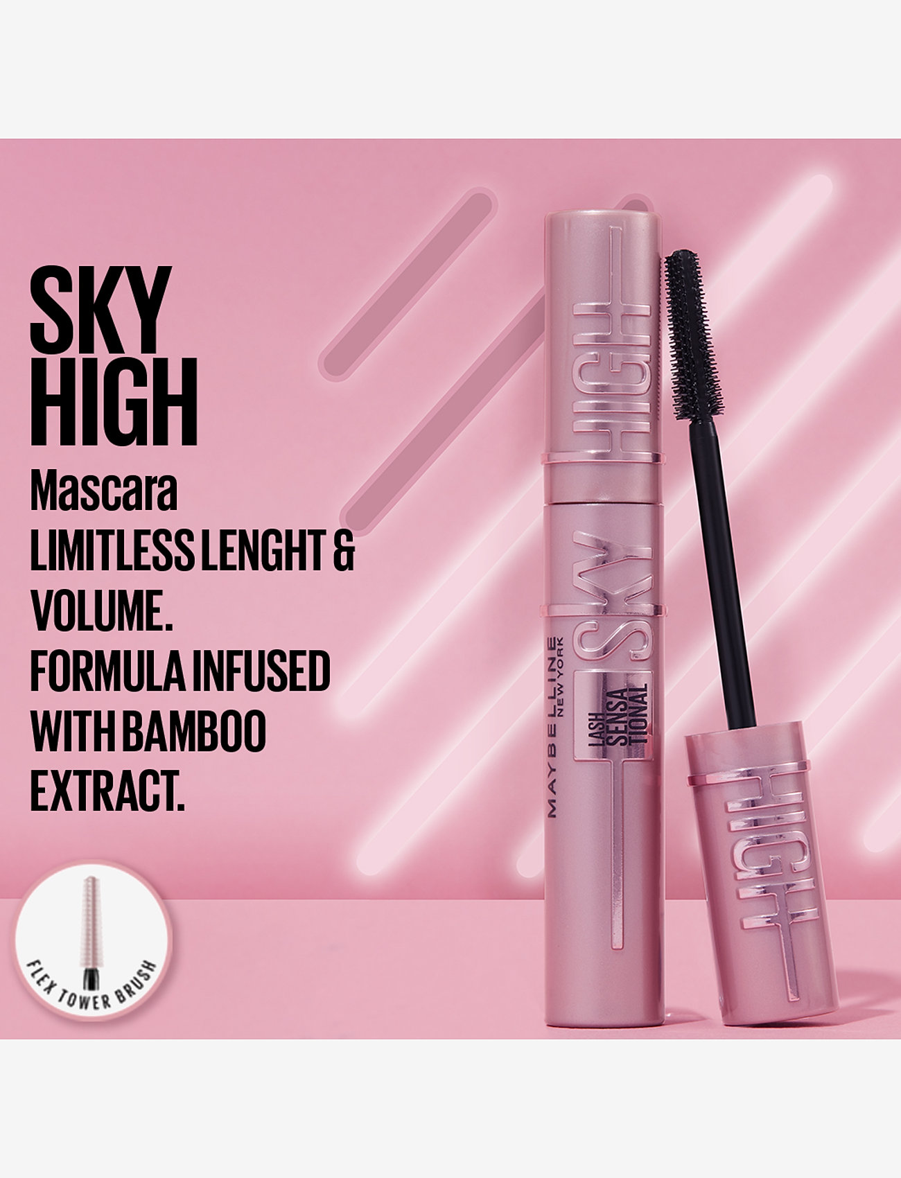Maybelline - Maybelline New York, Lash Sensational Sky High, Mascara, Black, 7,2ml - smink - black - 2