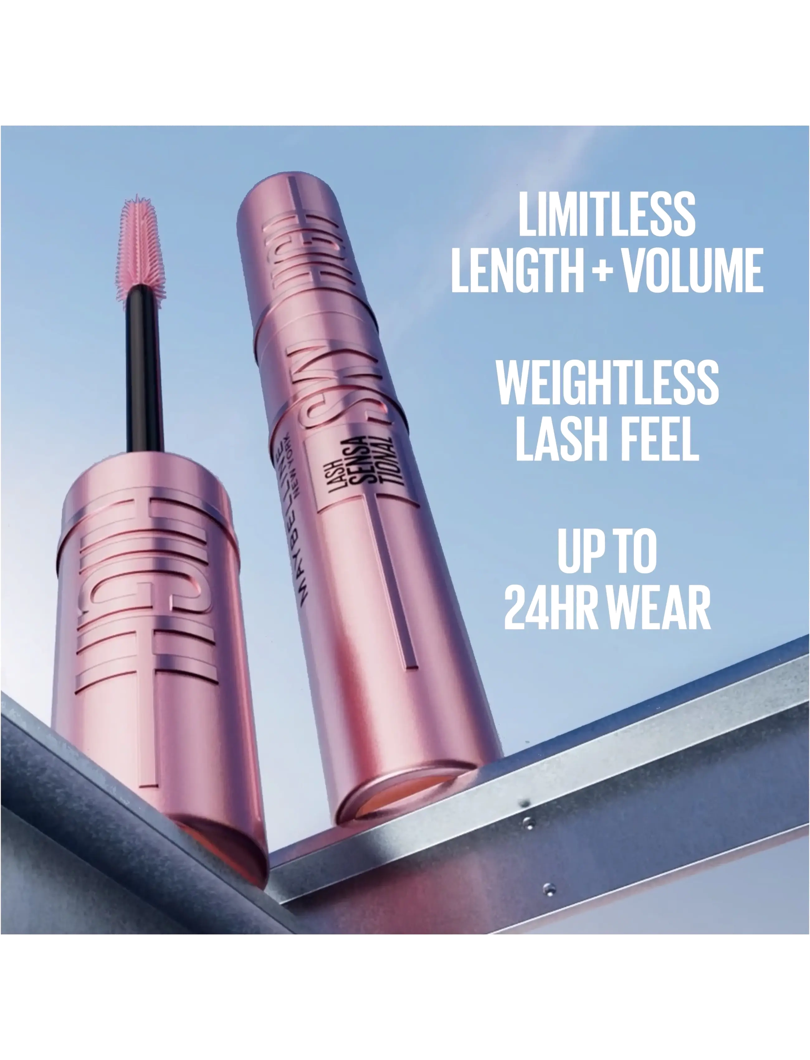 Maybelline - Maybelline New York, Lash Sensational Sky High, Mascara, Black, 7,2ml - silmät ja kulmakarvat - black - 4