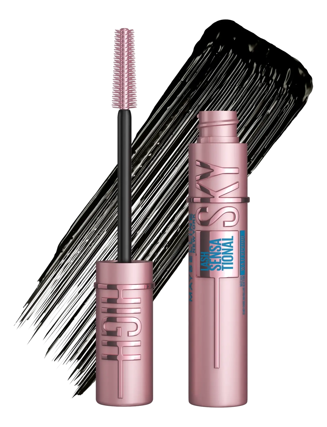 Maybelline - Maybelline New York Lash Sensational Sky High Waterproof Mascara  Very Black - Øjenmakeup - black - 2