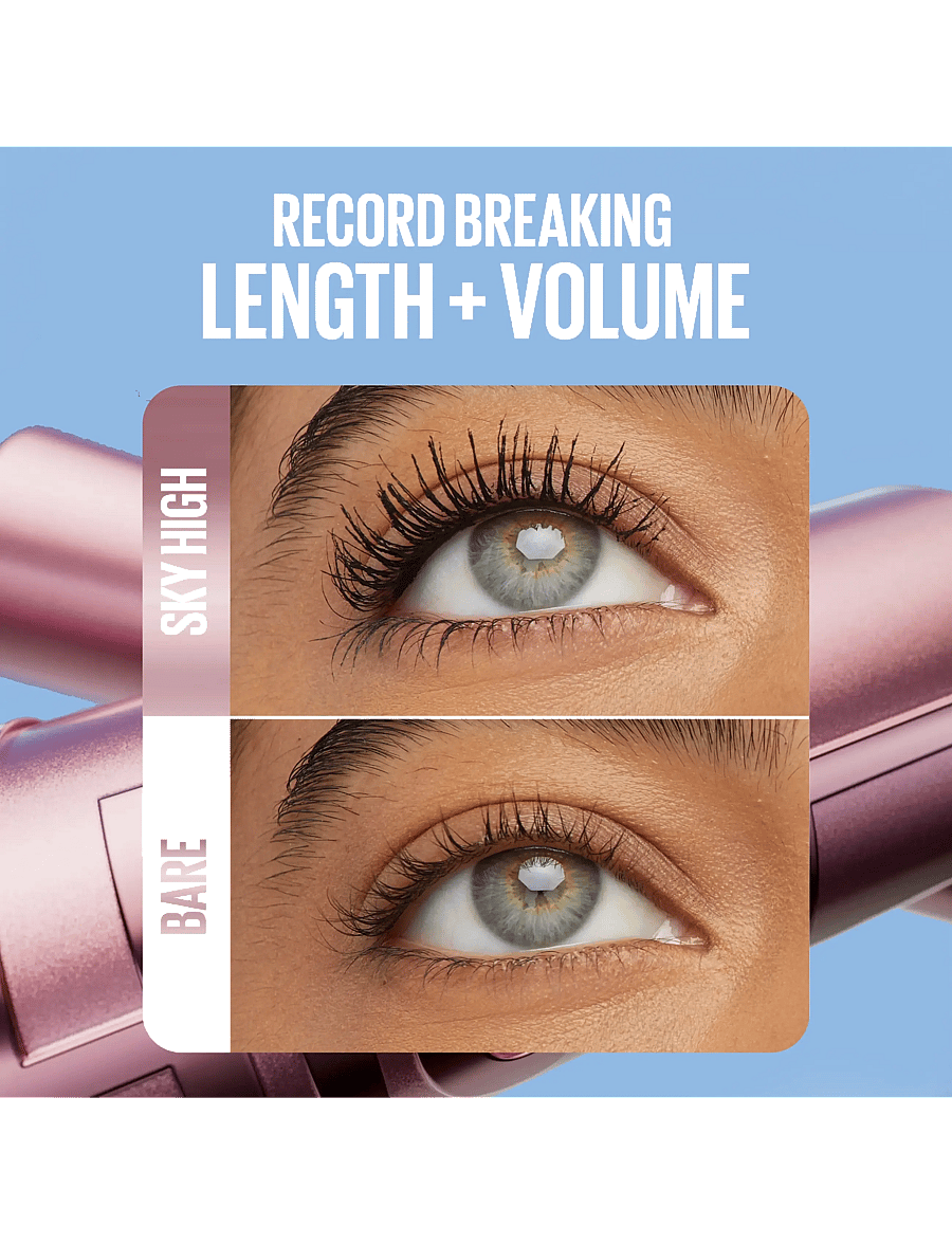 Maybelline - Maybelline New York Lash Sensational Sky High Waterproof Mascara Very Black - silmad ja kulmud - black - 3