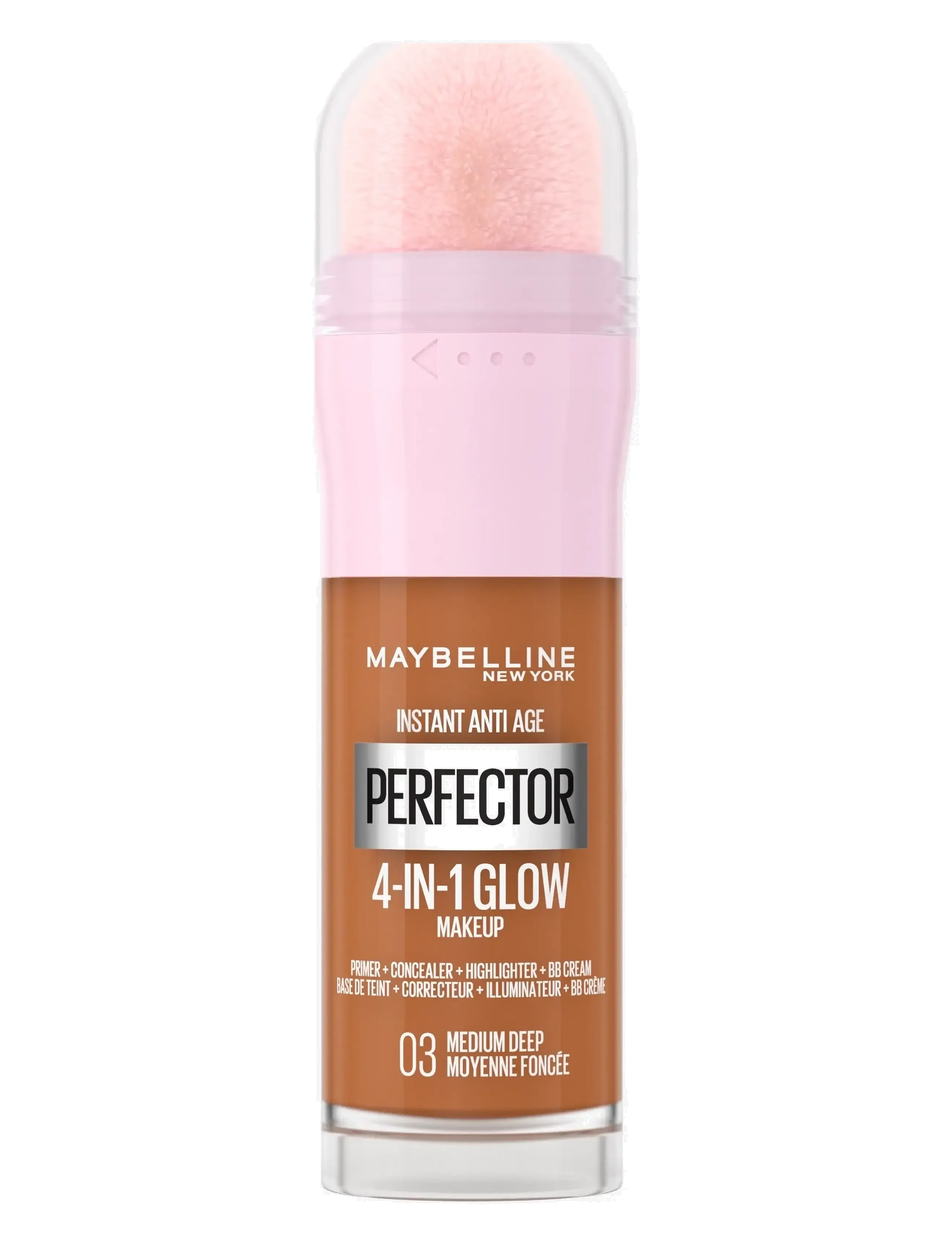 Maybelline Maybelline New York Instant Perfector Multi-Use Glow Liquid Makeup 03 Medium Deep 20ml - Maybelline - MEDIUM DEEP / natural